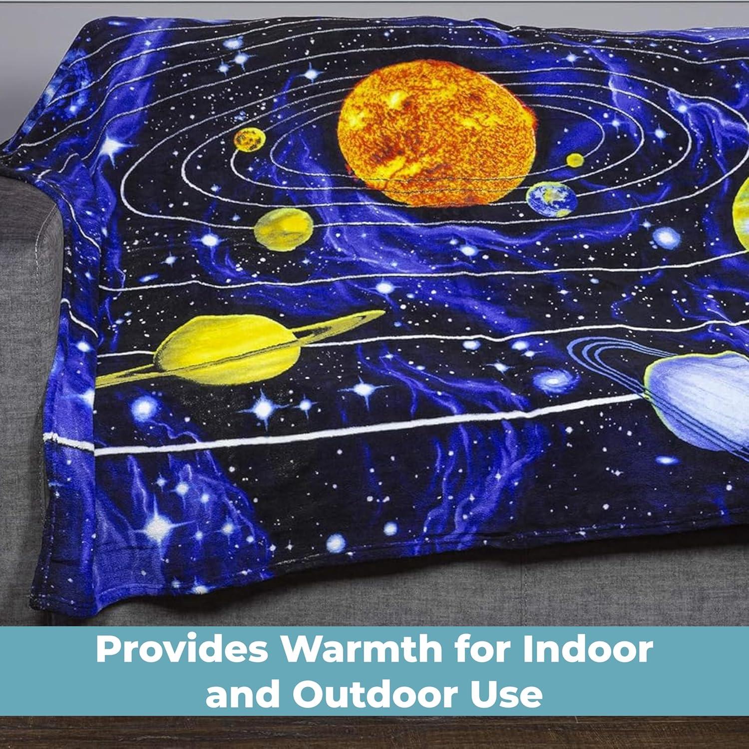 Dawhud Direct 50" x 60" Fleece Blanket for Bed For Boys, Men, Unisex and Kids