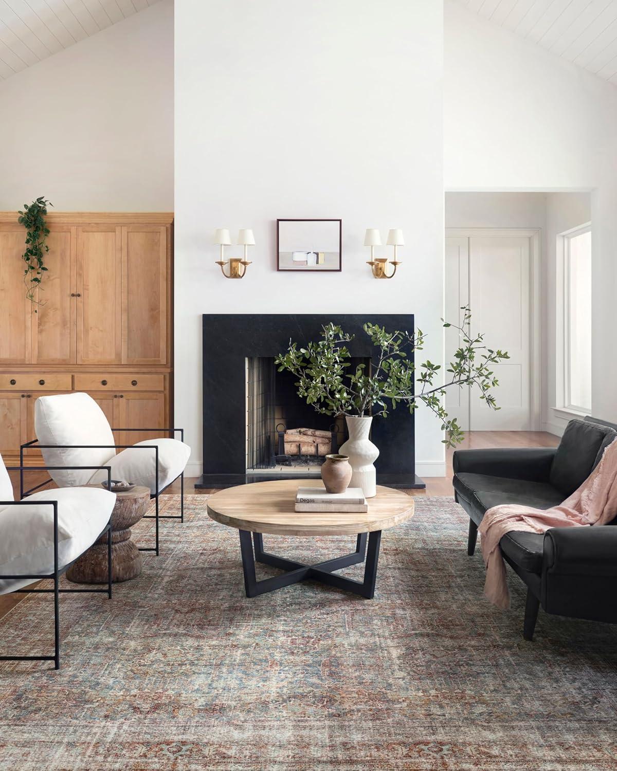 Chris Loves Julia x Loloi Chris Loves Julia x Loloi Jules Oriental Lagoon/Brick Area Rug