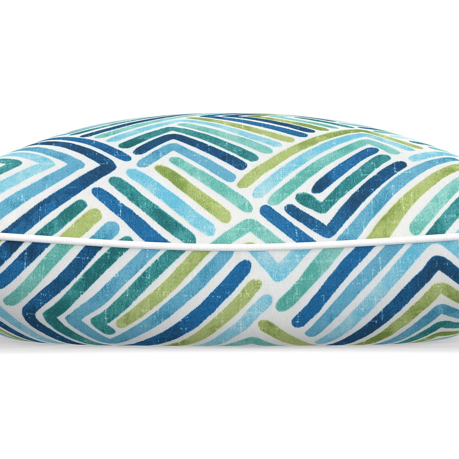 Pillow Perfect Geometric Indoor/Outdoor Accent Throw Pillow | Wayfair