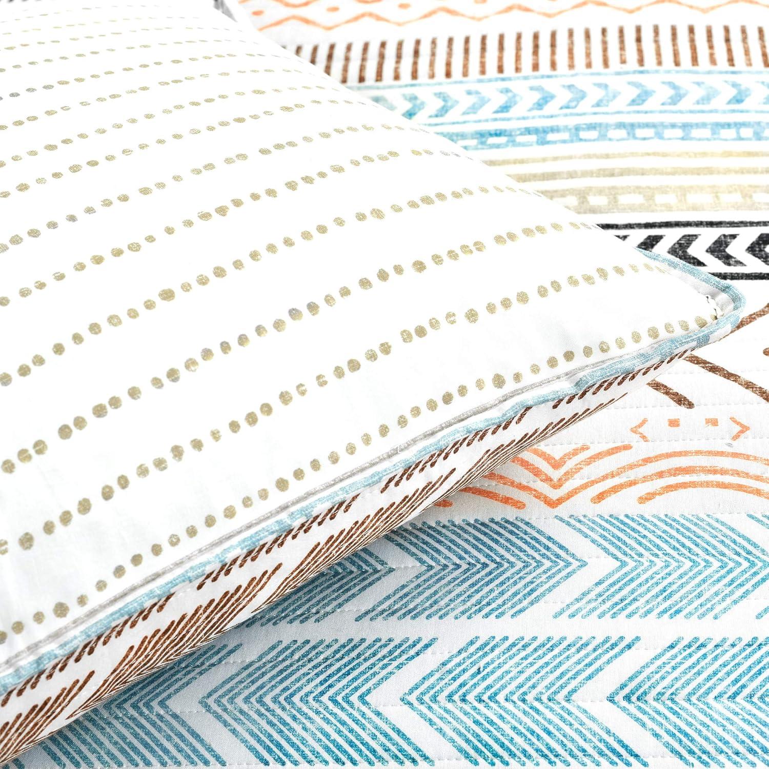 Hygge Geo Reversible Contemporary 3-Piece Quilt Set