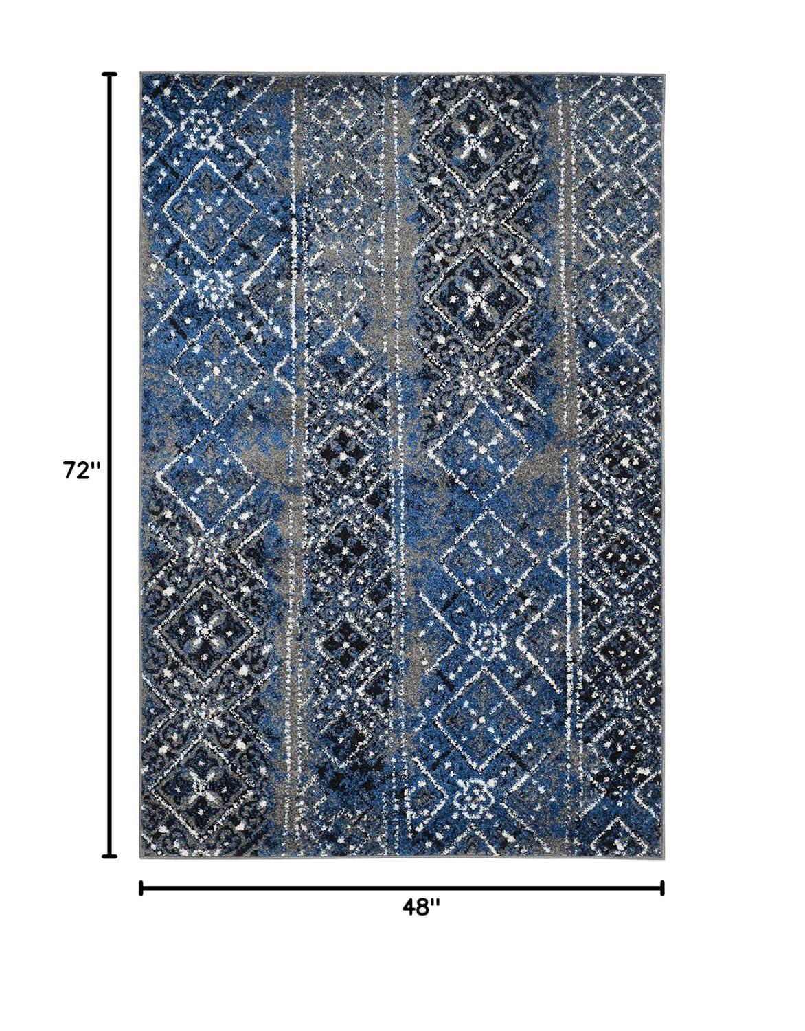 Adirondack ADR111 Machine Made Indoor Area Rug - Silver/Multi - 4'x6' - Safavieh