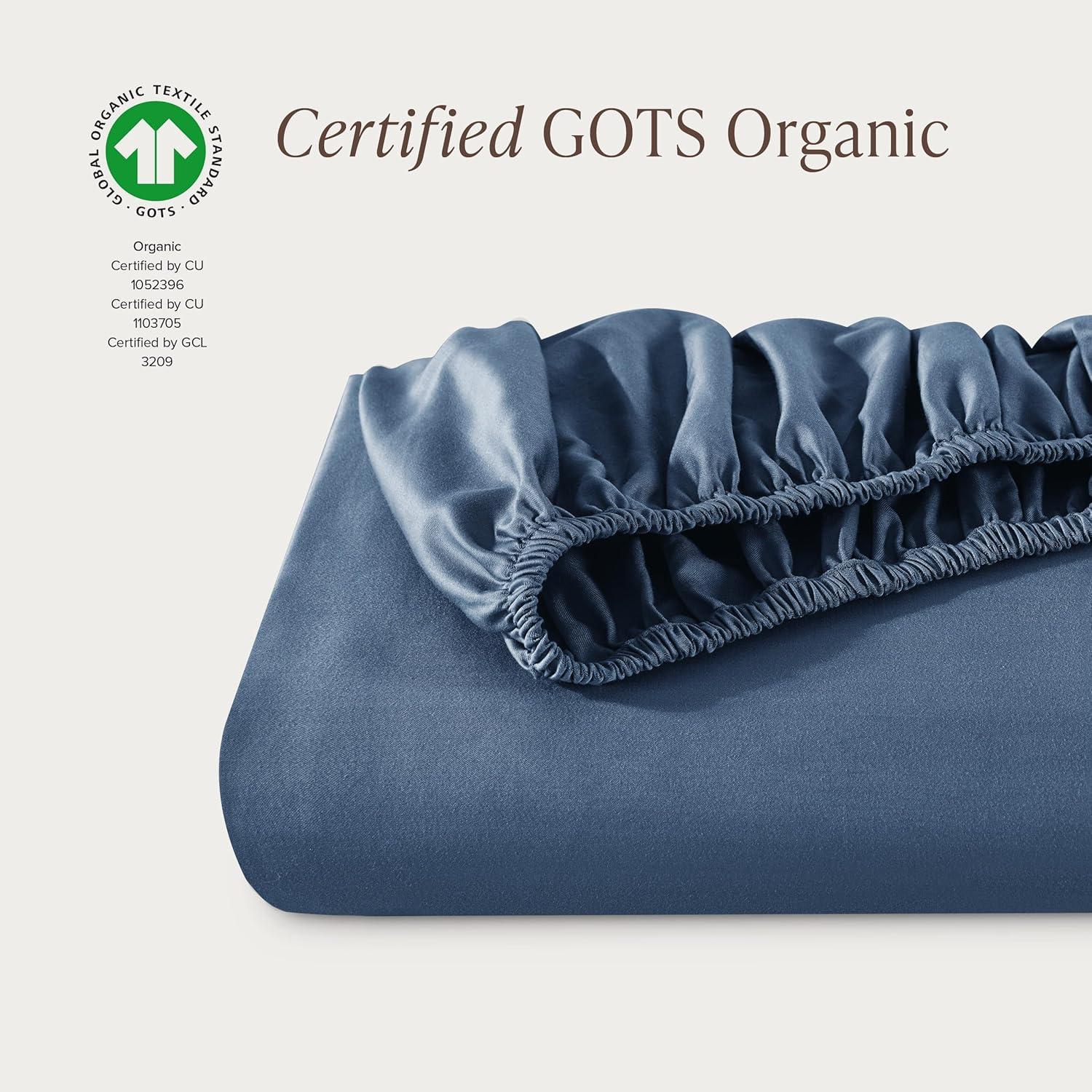 Bare Home Organic Sateen Fitted Sheet