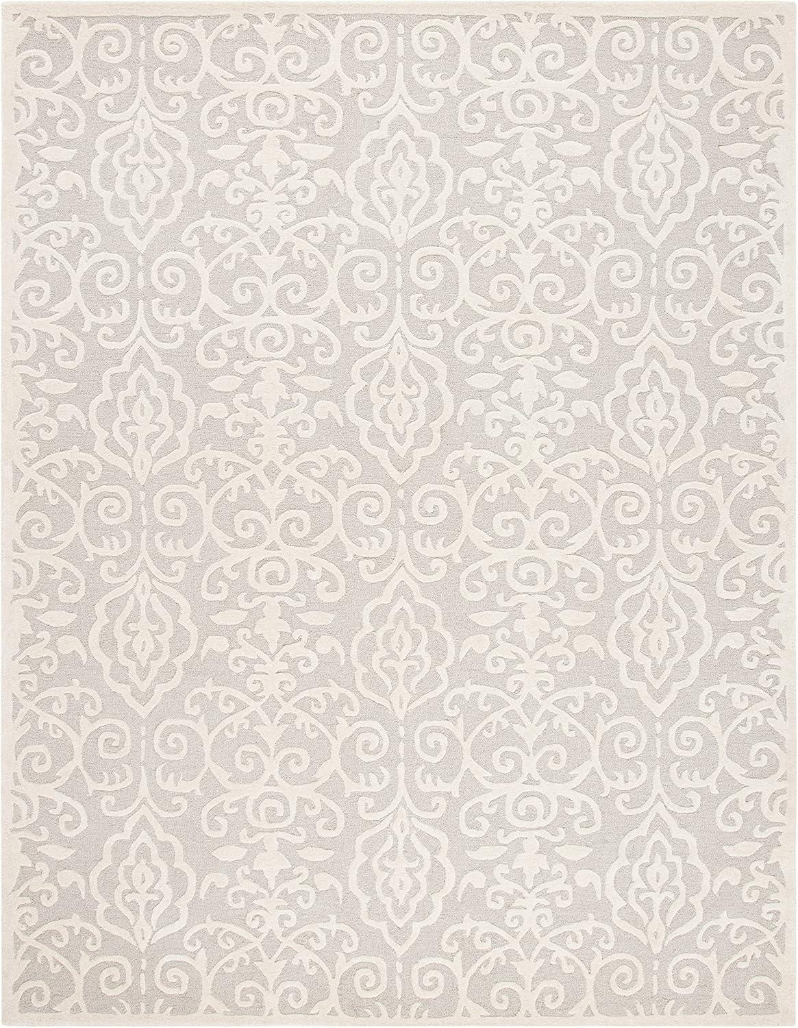 SAFAVIEH Martha Stewart Marais Geometric Damask Area Rug, Fledgling, 10' x 14'