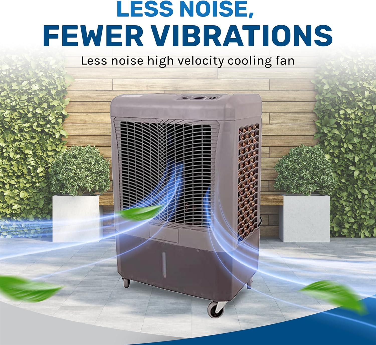 Hessaire Outdoor Portable 700 Sq Ft Evaporative Cooler Humidifier