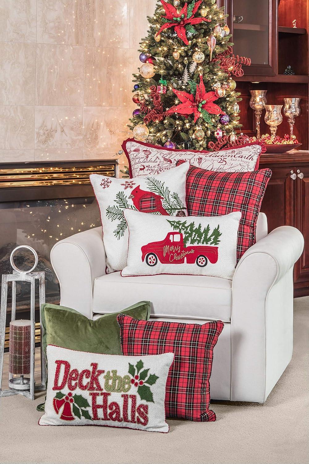 Pillow Perfect Buttons Reversible Throw Pillow