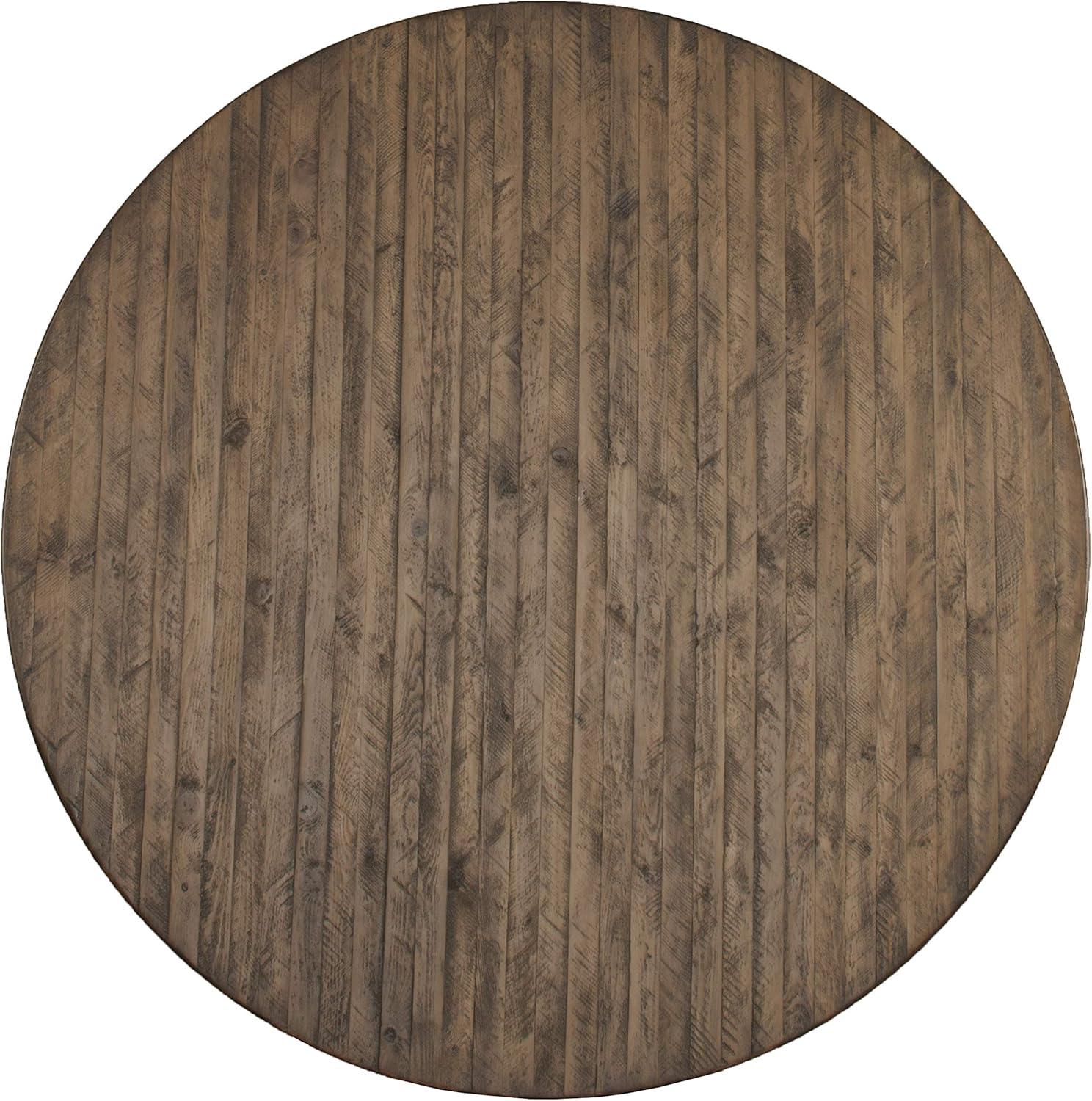 Forest Hill Round Dining Table Wood Brown - Hillsdale Furniture: Mid-Century, 4-Point Leg, Seats 4