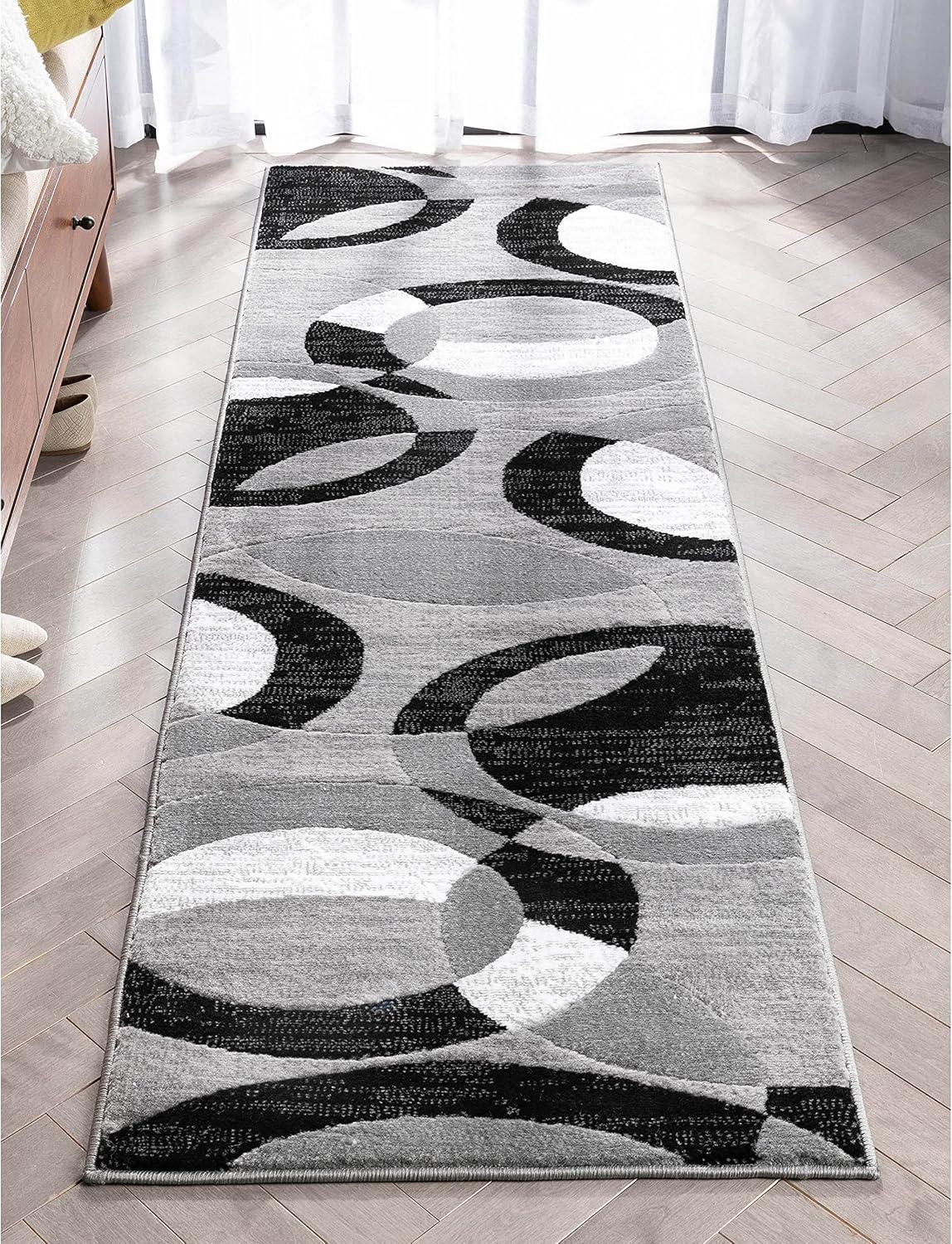 Well Woven Casual Modern Styling Shapes Circles Area Rug