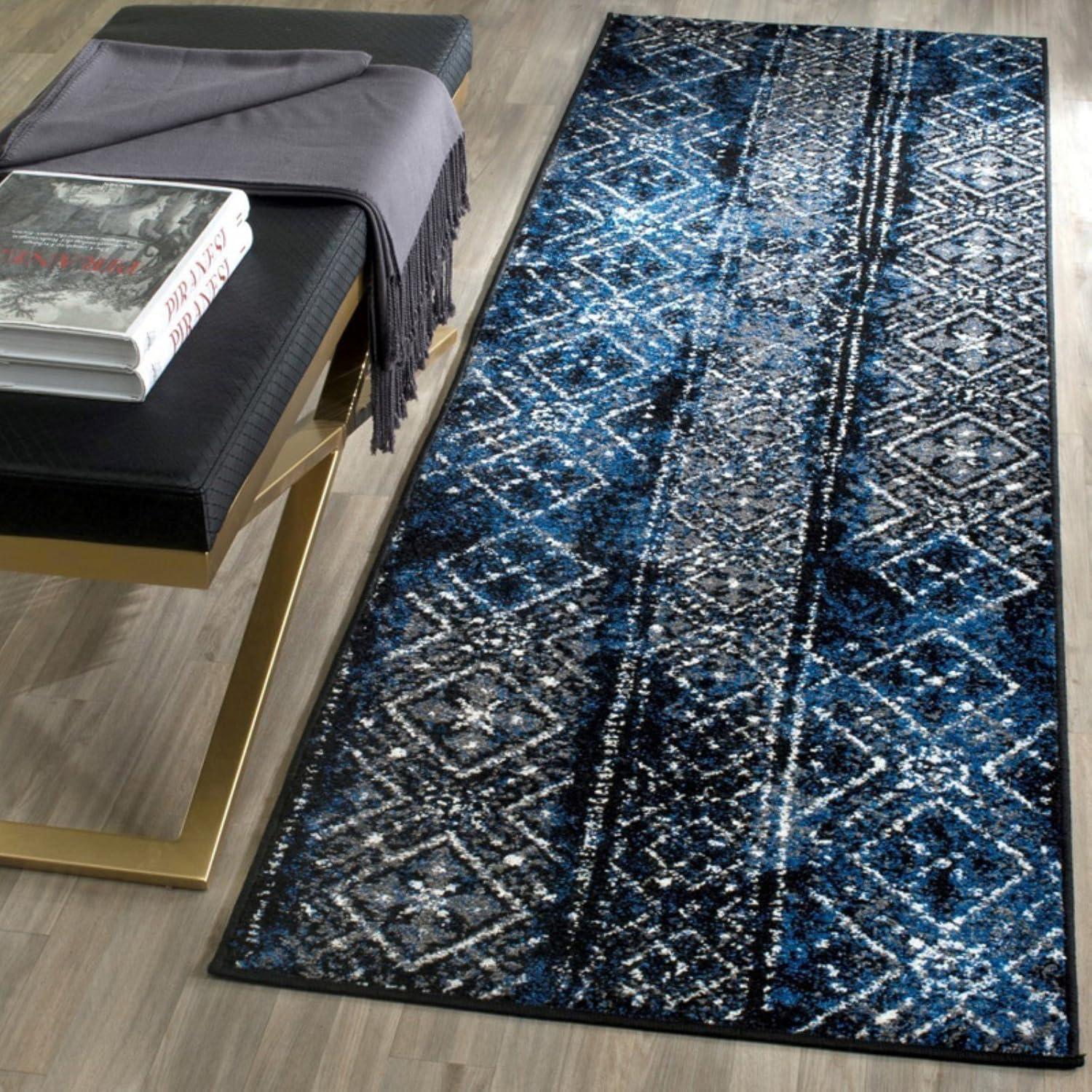 Adirondack ADR111 Machine Made Indoor Runner - Silver/Multi - 2'-6"x10' - Safavieh