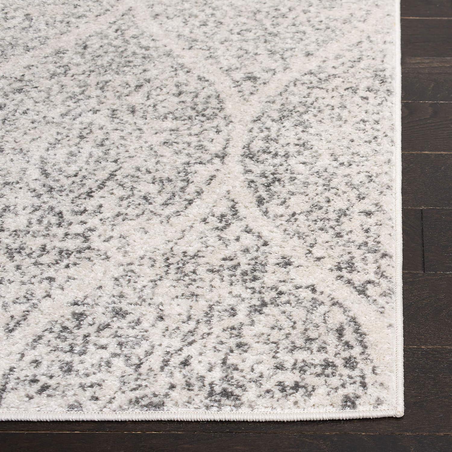 Madison MAD604 Power Loomed Indoor Area Rug - Ivory/Silver - 8'x10' - Safavieh