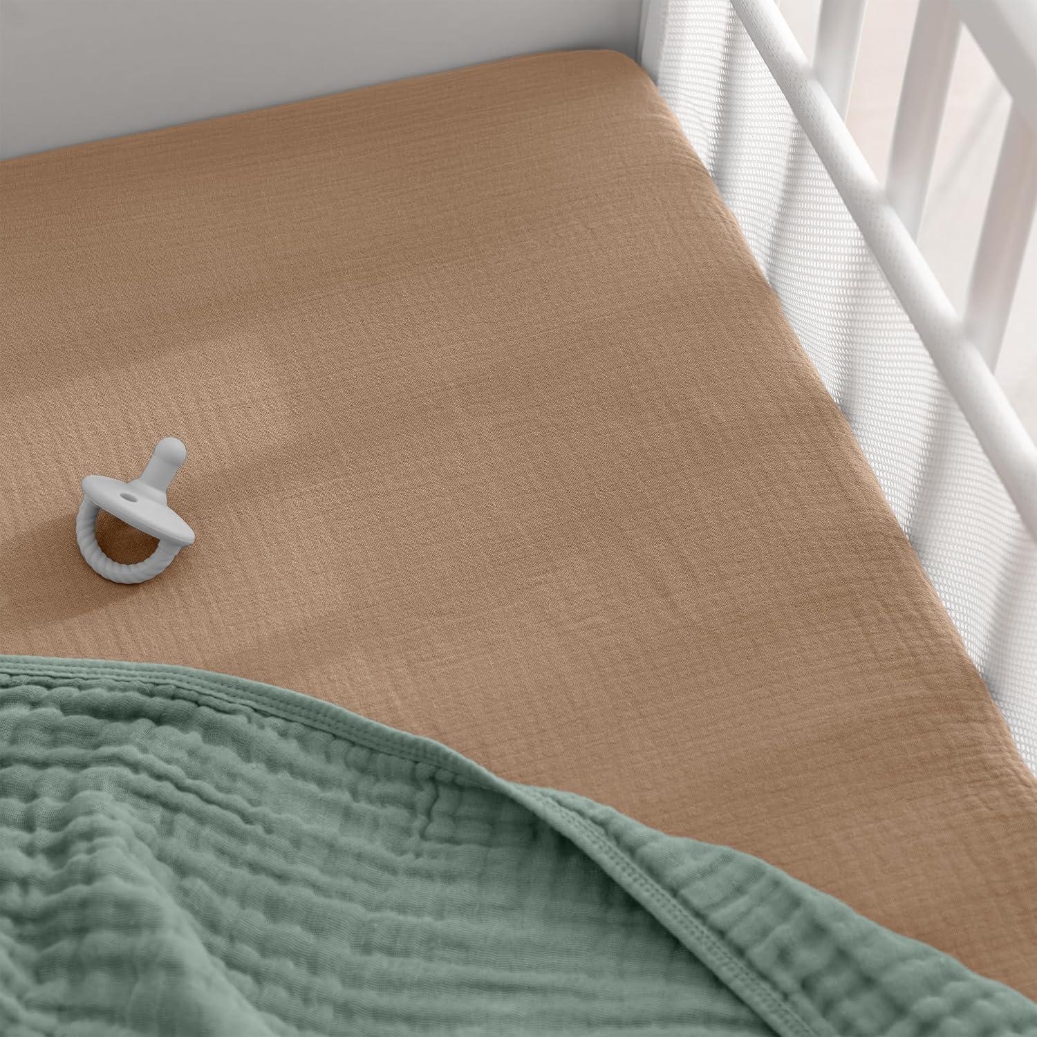 Comfy Cubs Fiited Sheets Cotton Blend Fitted Bassinet Sheet