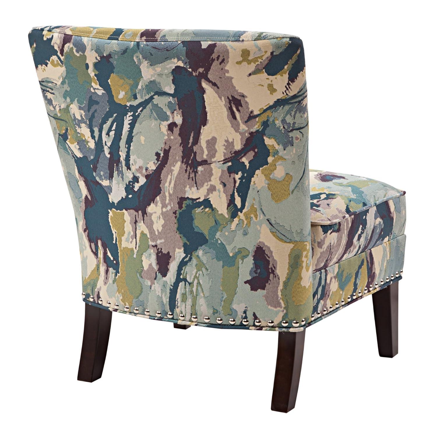 Laura Accent Chairs Cream - Madison Park: Modern Slipper Style, Acrylic Legs, Living Room Furniture