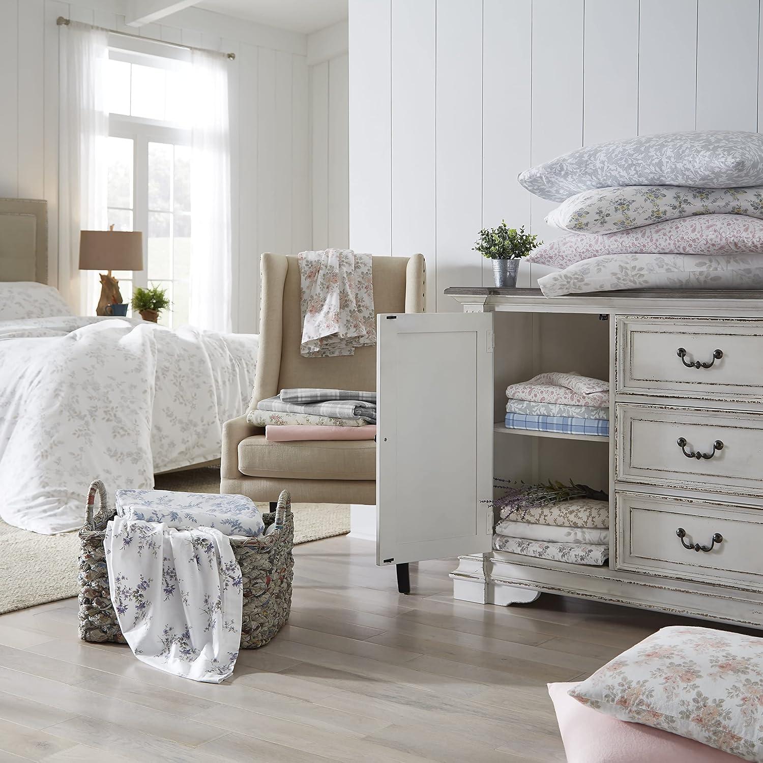 Laura Ashley Laura Ashley Cotton Flannel Cozy Sheet Sets