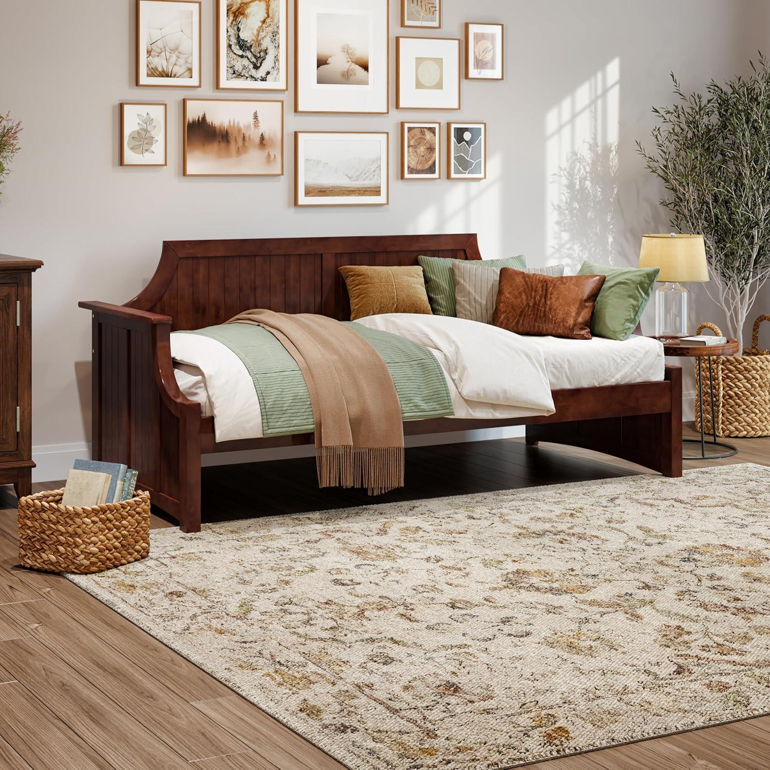 AFI Cambridge Twin Wood Daybed in Walnut