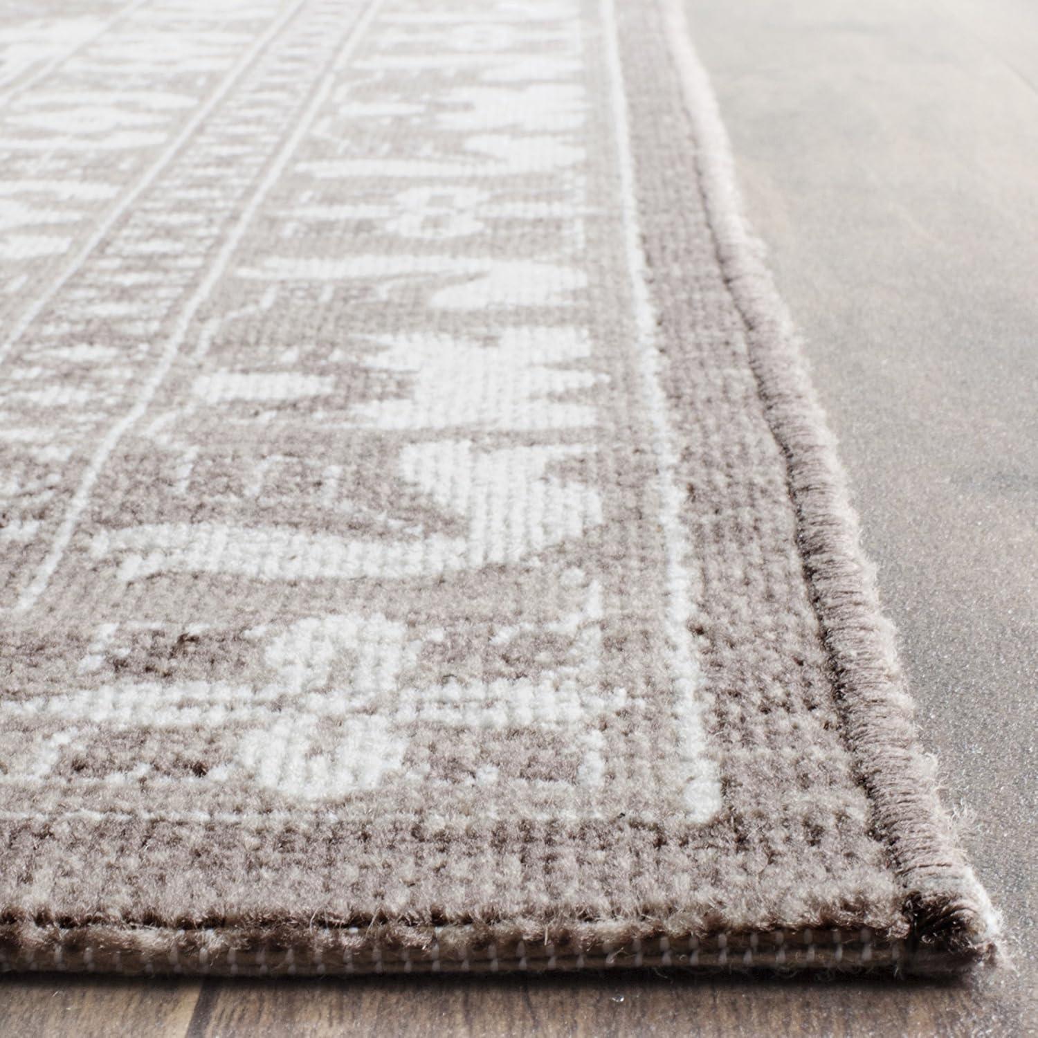 SAFAVIEH Artisan Thurstan Geometric Area Rug, Brown/Ivory, 10' x 14'