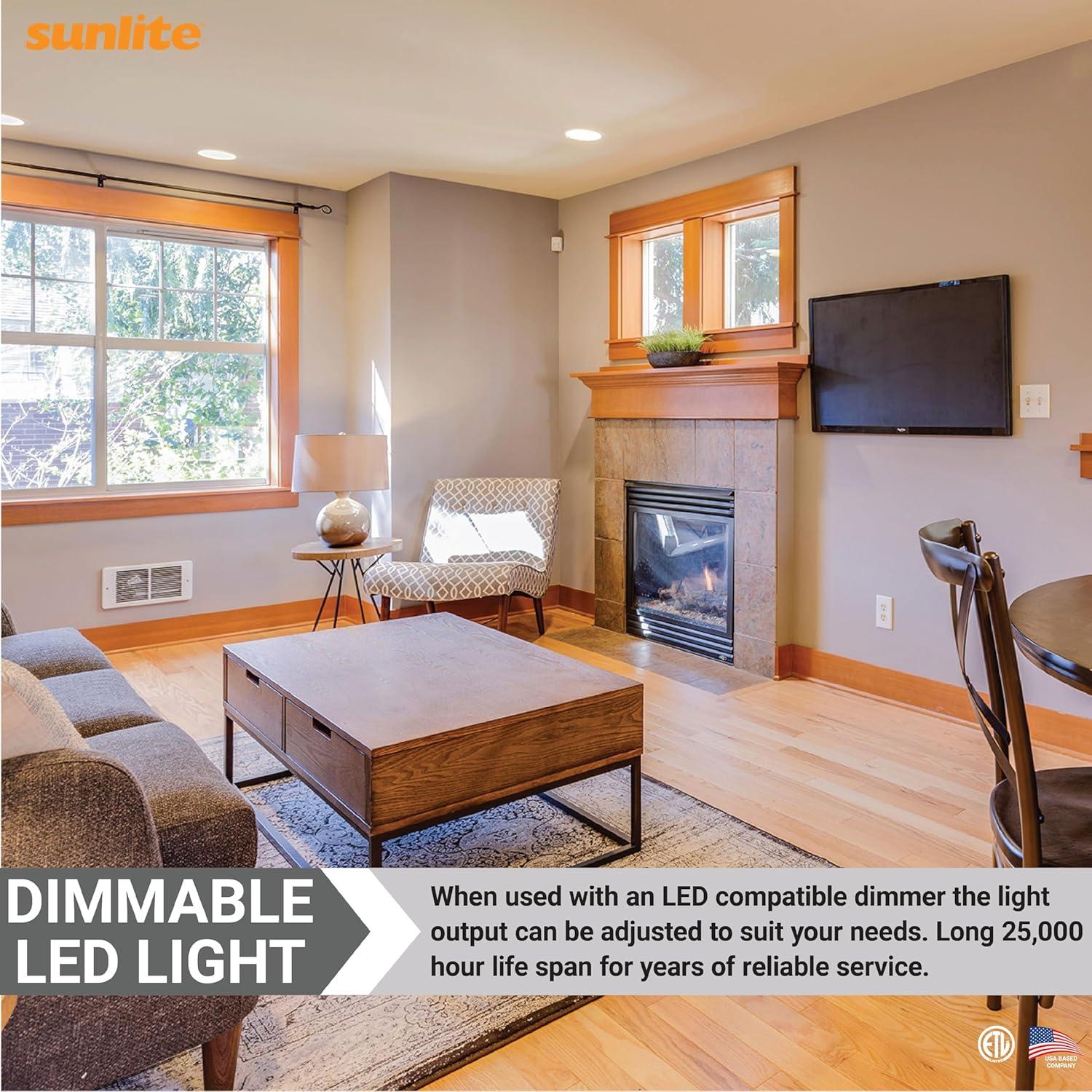 Sunlite LED PAR30 Short Neck Flood Light Bulb, 9 Watts, (75W Equivalent), 850 Lumens, Medium Screw (E26) Base, Dimmable, ETL Listed, 3000K Warm White, 6 Pack