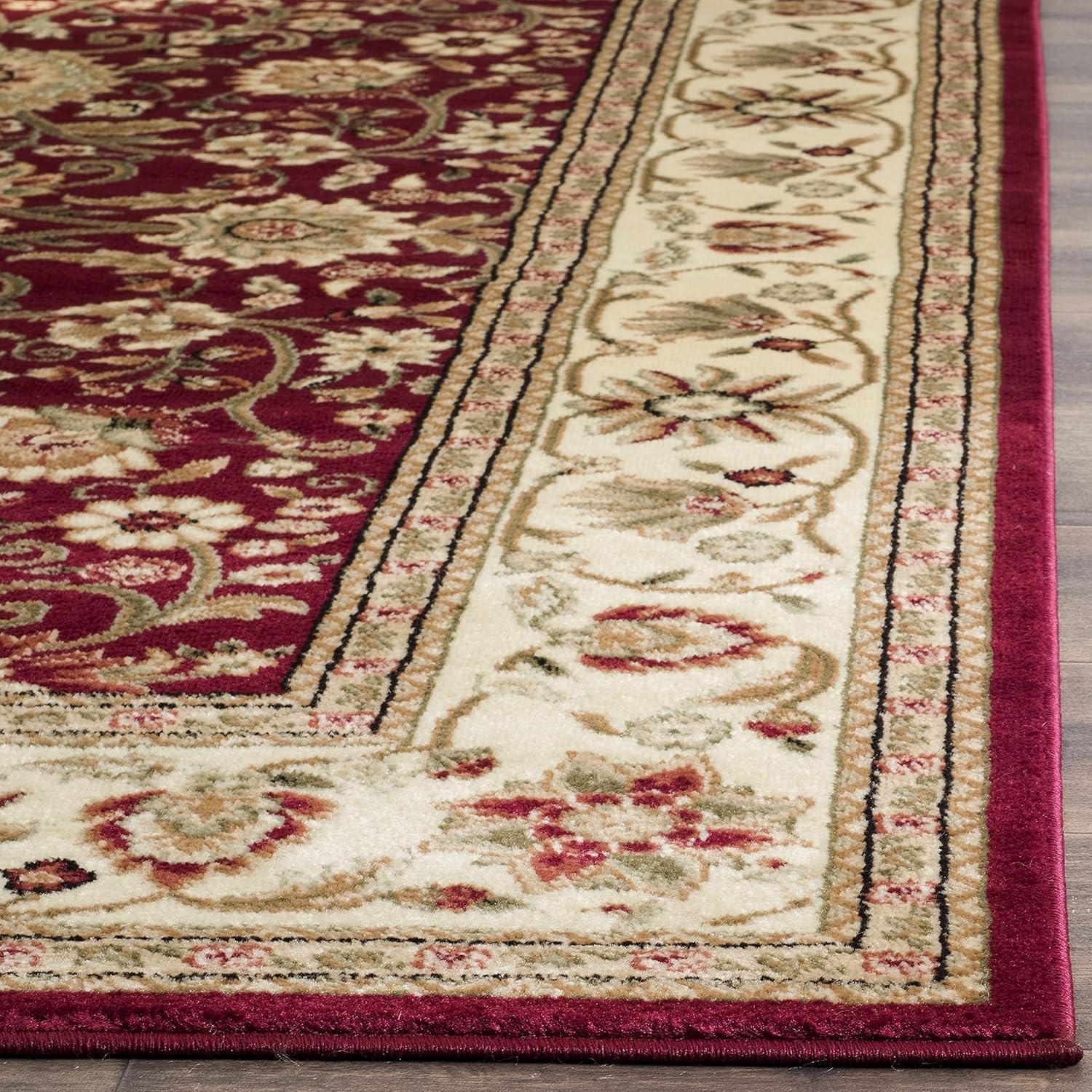 Lyndhurst LNH212 Power Loomed Area Rug - Red/Ivory - 5'3"x7'6" - Safavieh.