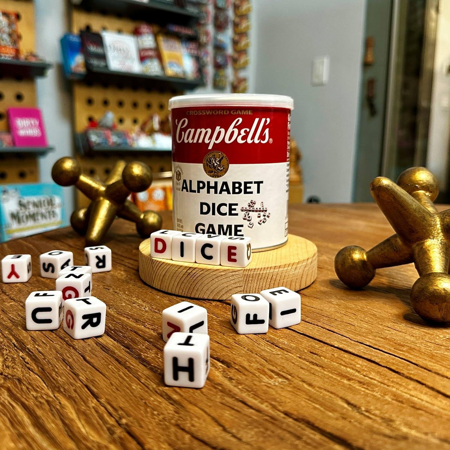 TDC Games Campbell's Alphabet Dice Word Game