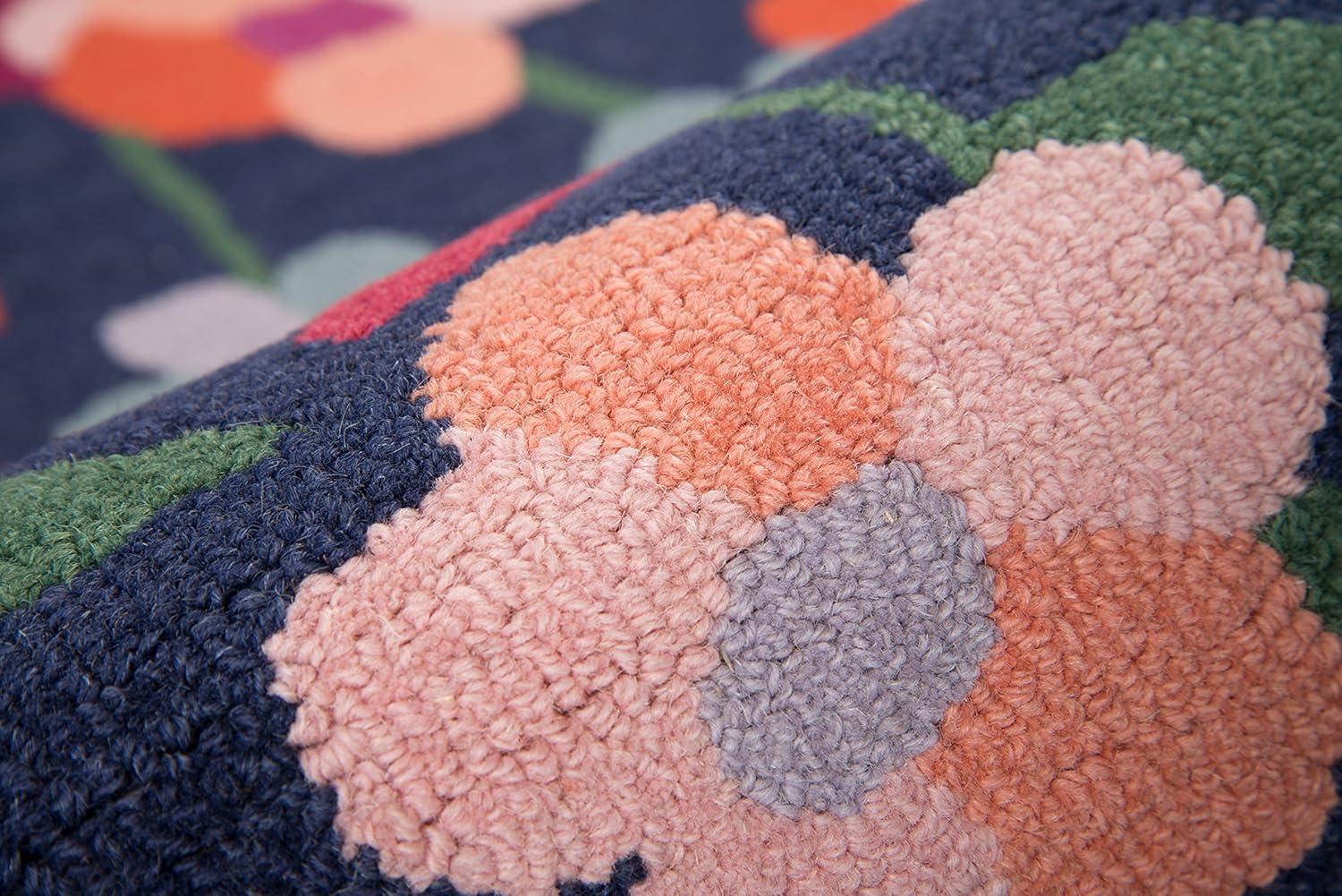 Floral Tufted Wool Rug