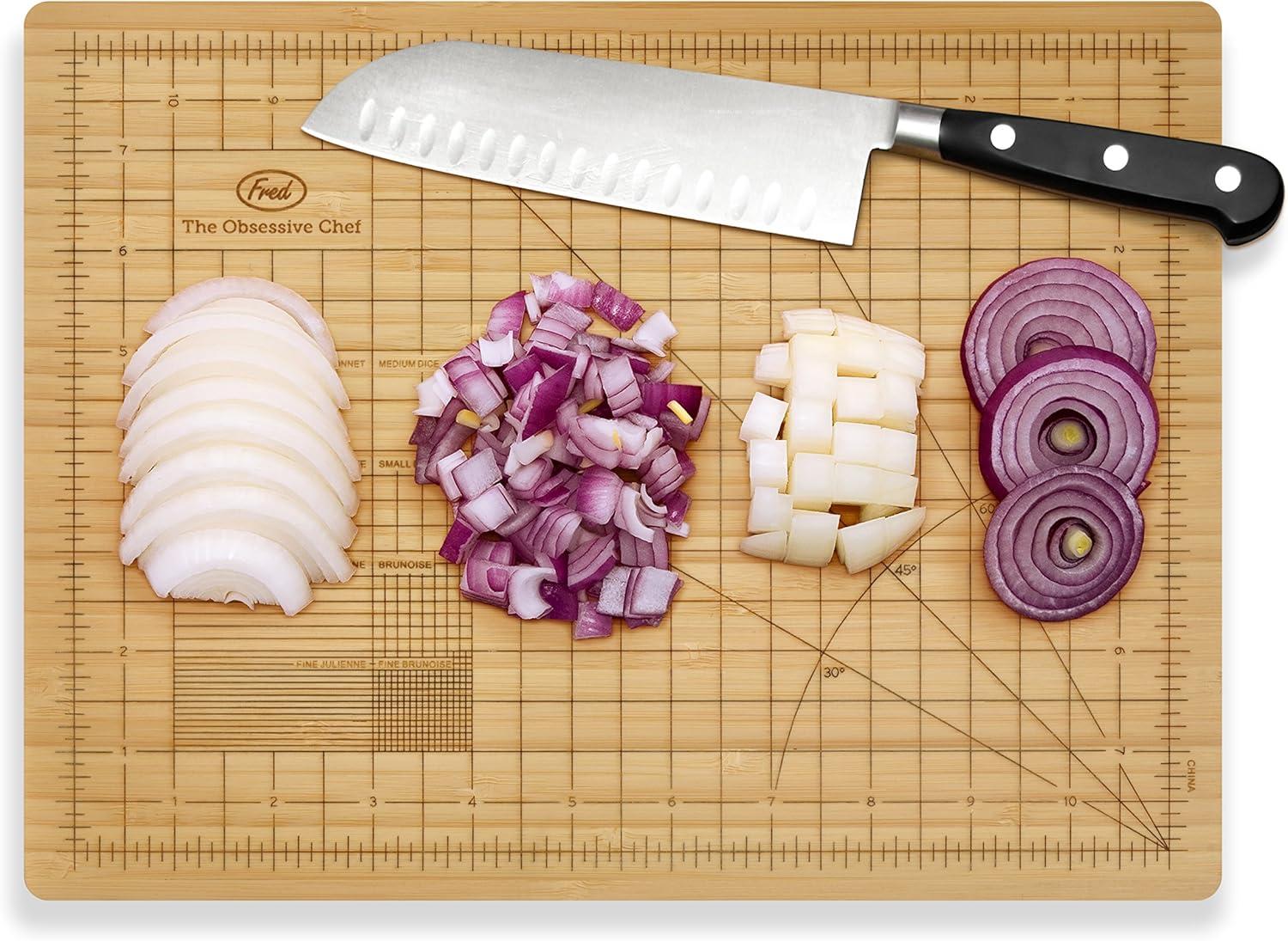 Eco-Friendly Bamboo Precision Cutting Board with Grid Lines