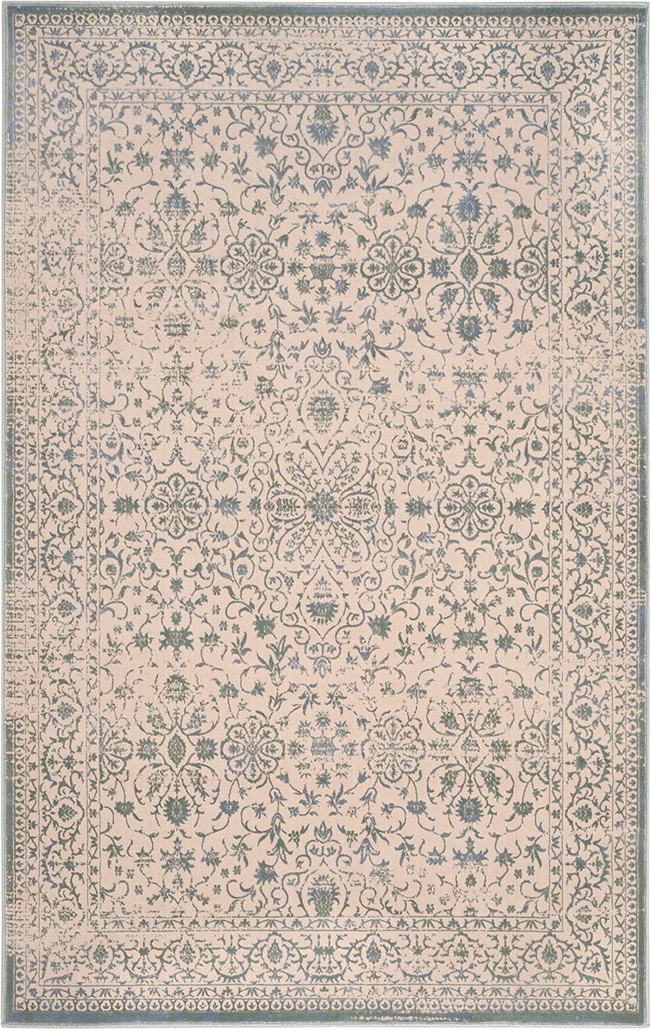 Brilliance BRL504 Power Loomed Indoor Area Rug - Cream/Sage - 5'1"x7'6" - Safavieh