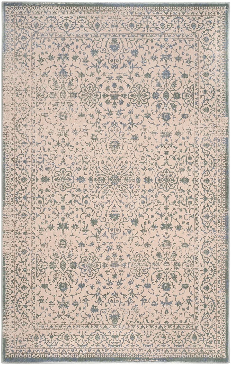 Brilliance BRL504 Power Loomed Indoor Area Rug - Cream/Sage - 5'1"x7'6" - Safavieh