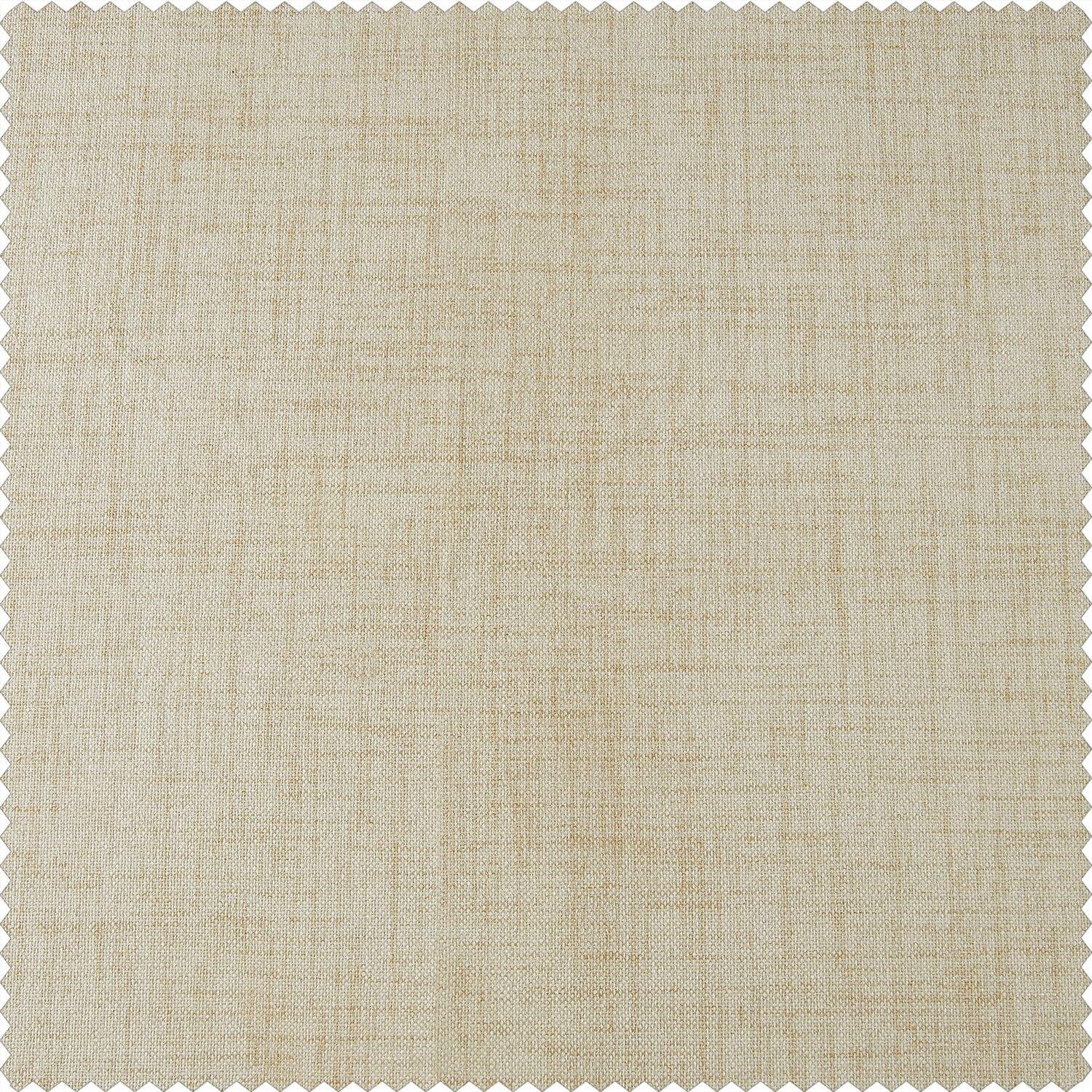 HPD Half Price Drapes Grommet Blackout Curtains for Bedroom Thermal Cross Linen 50 X 84 (1 Panel), FLCW-CBO192-84-GR, Natural Light Beige