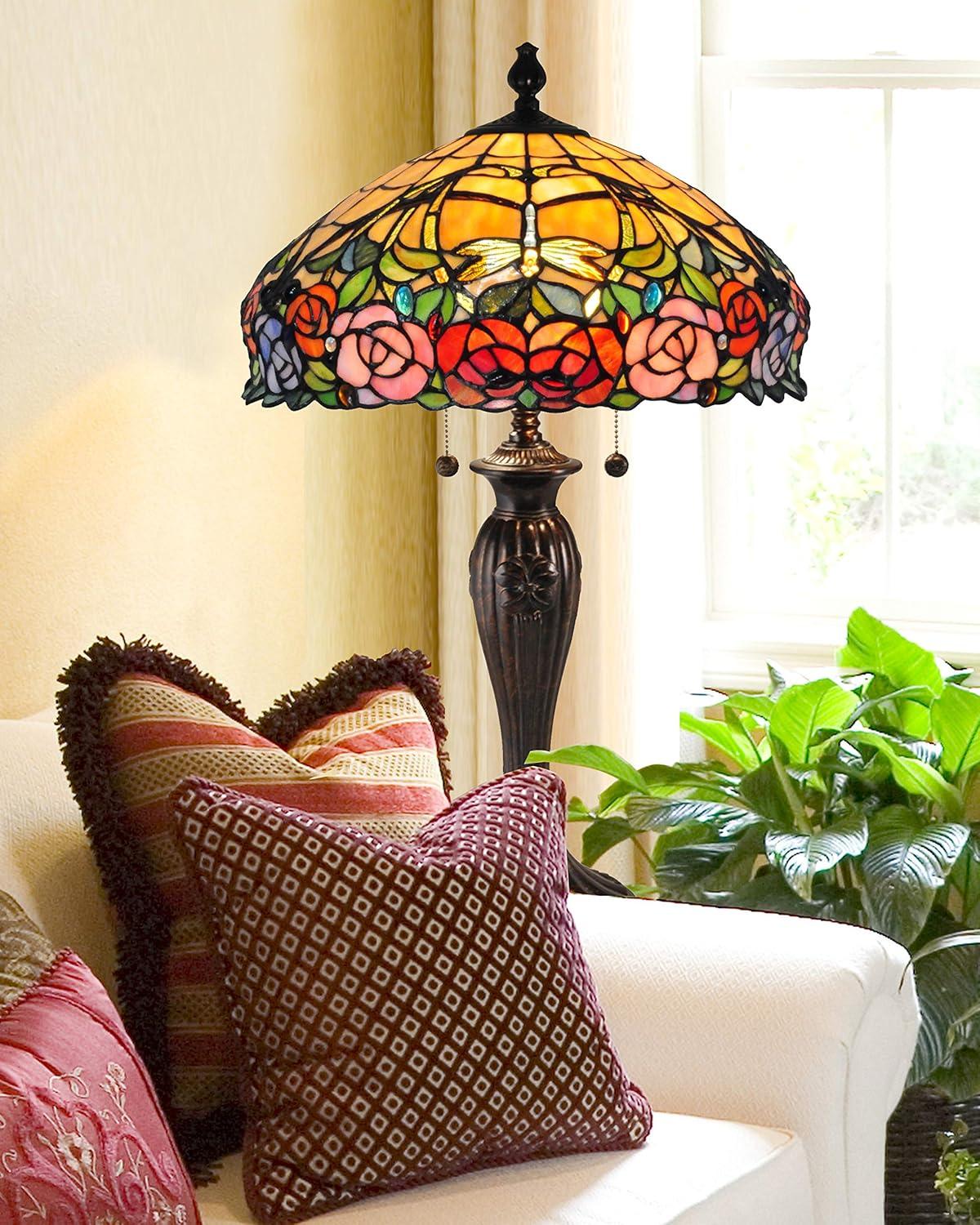 Dale Tiffany Zenia Rose Table Lamp