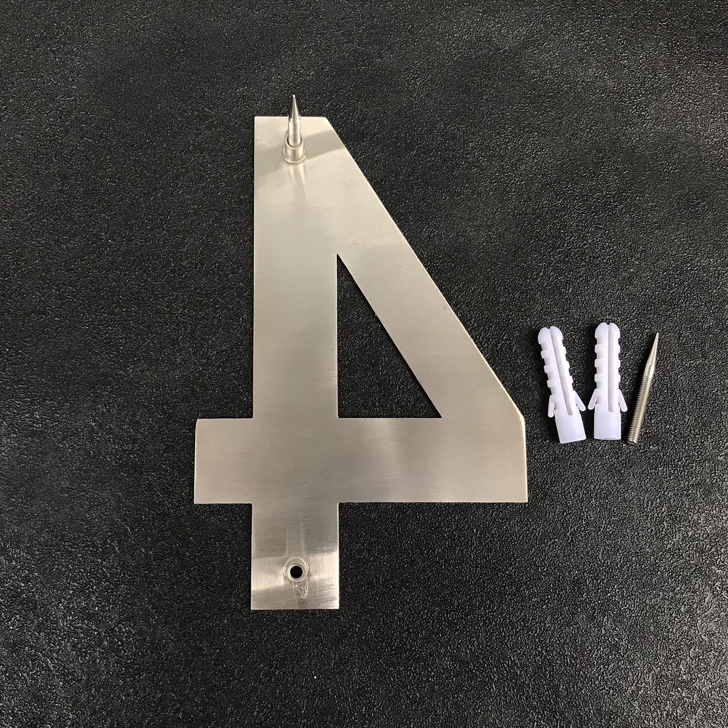 ModernStainlessHardware 6'' H Stainless Steel House Number