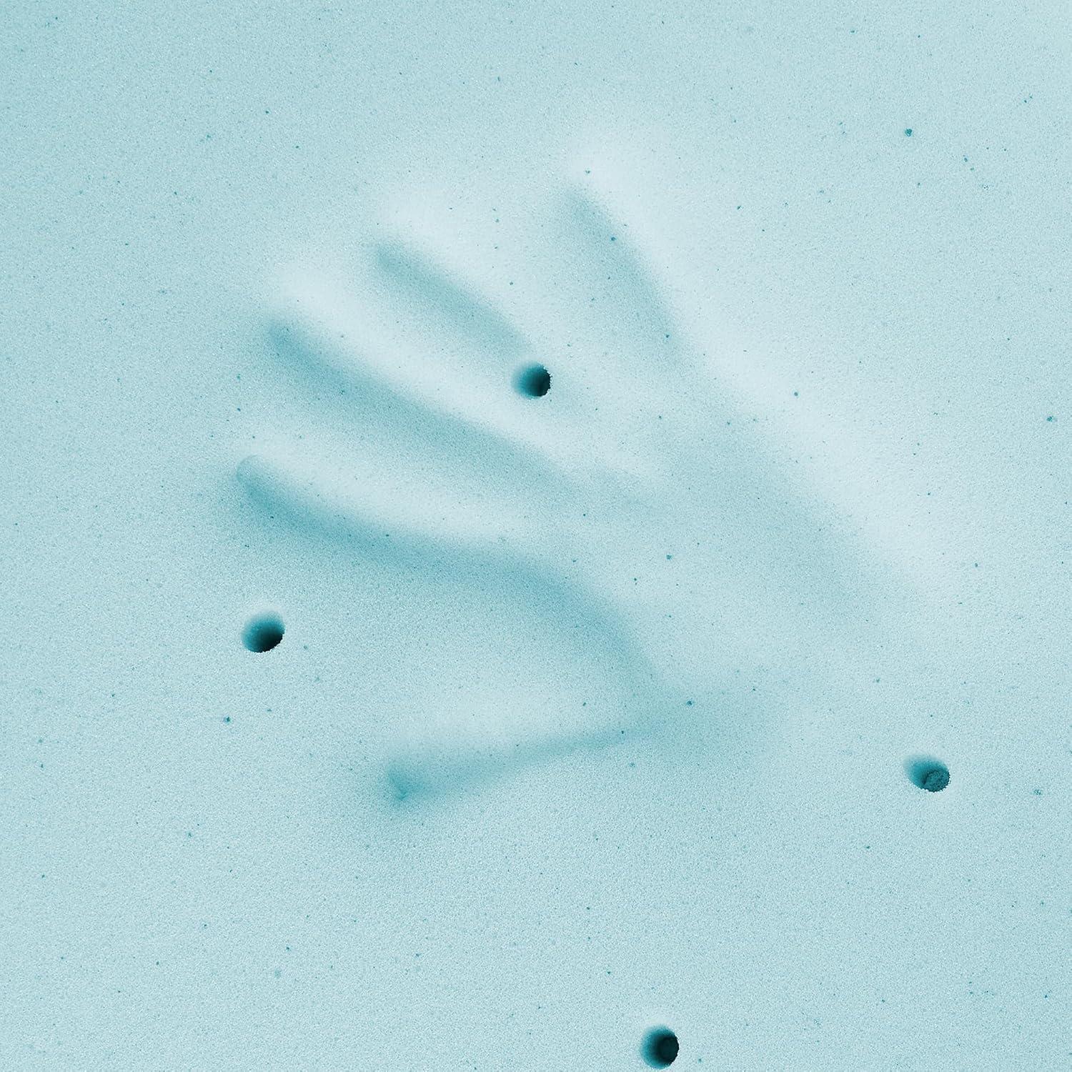 Bodipedic Essentials 3-inch Gel Memory Foam Mattress Topper with Cooling Cover, Queen