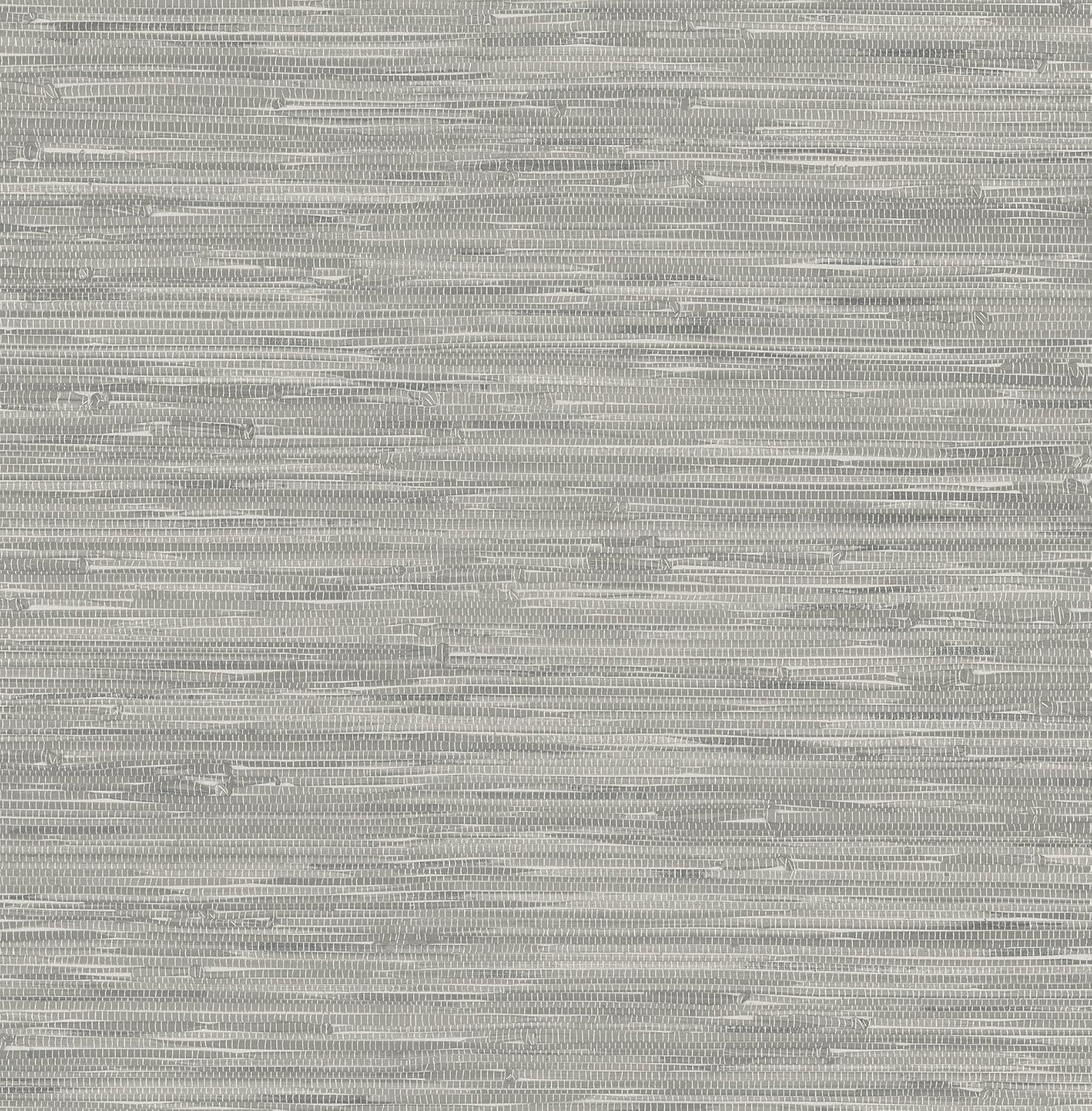 NuWallpaper Tibetan Grasscloth Peel & Stick Wallpaper Gray