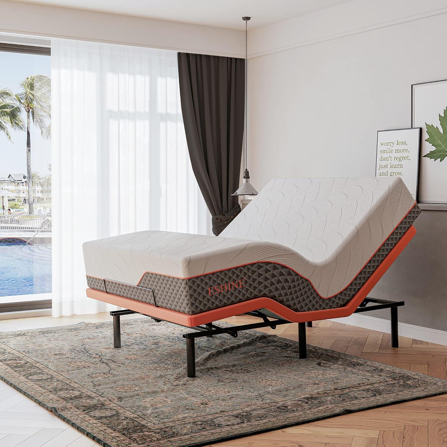 Zero Gravity Adjustable Bed with 14" Hybrid Mattress E3000 Series