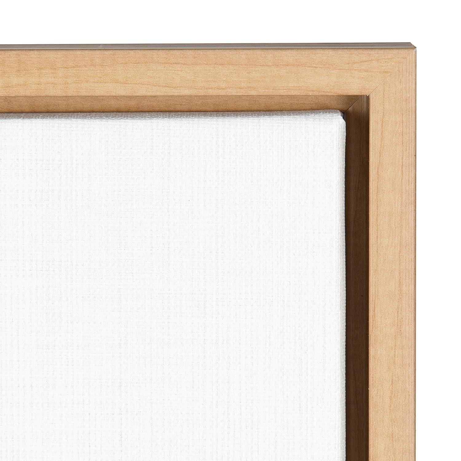 WFSposter Cute Shy Bunny Rabbit Animal Print Portrait Framed Canvas Wall Art,18x24 Natural Whimsical Baby Animal Art for Home Decoration