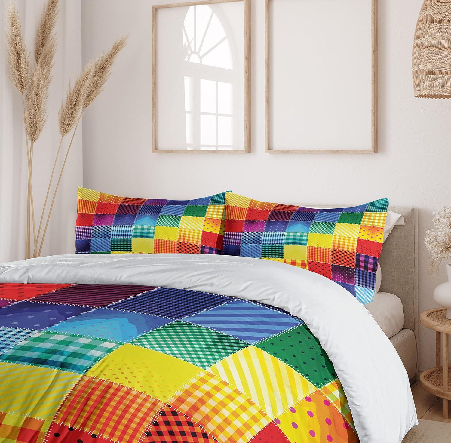 Farmhouse Modern & Contemporary Geometric Shapes Duvet Cover Set