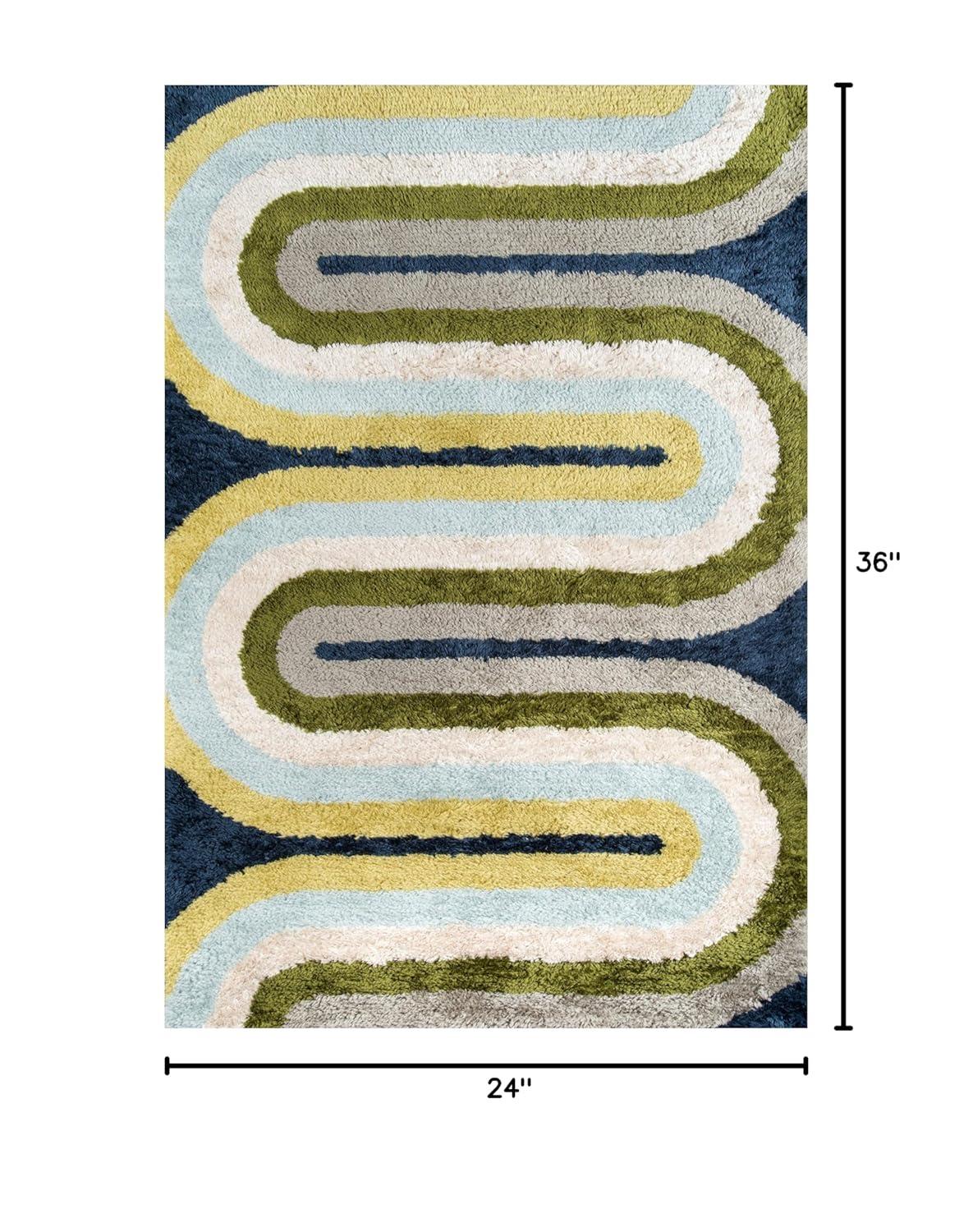 Novogratz Retro Wave Multi Rug, MULTI