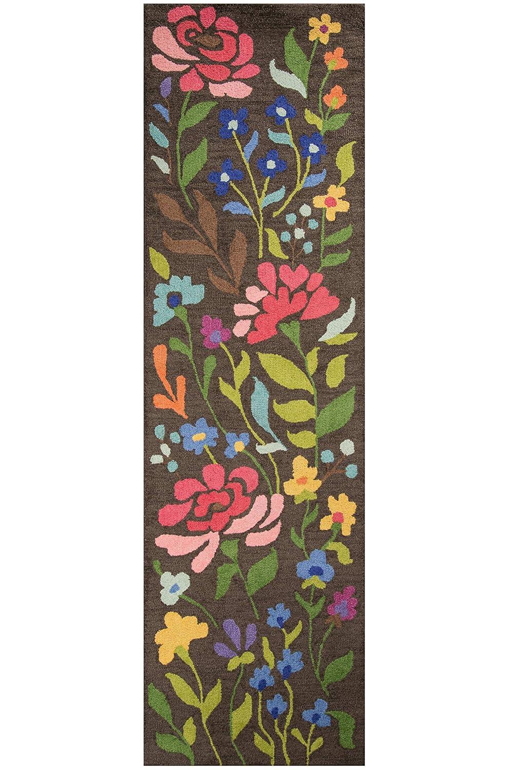 Floral Tufted Wool Rug