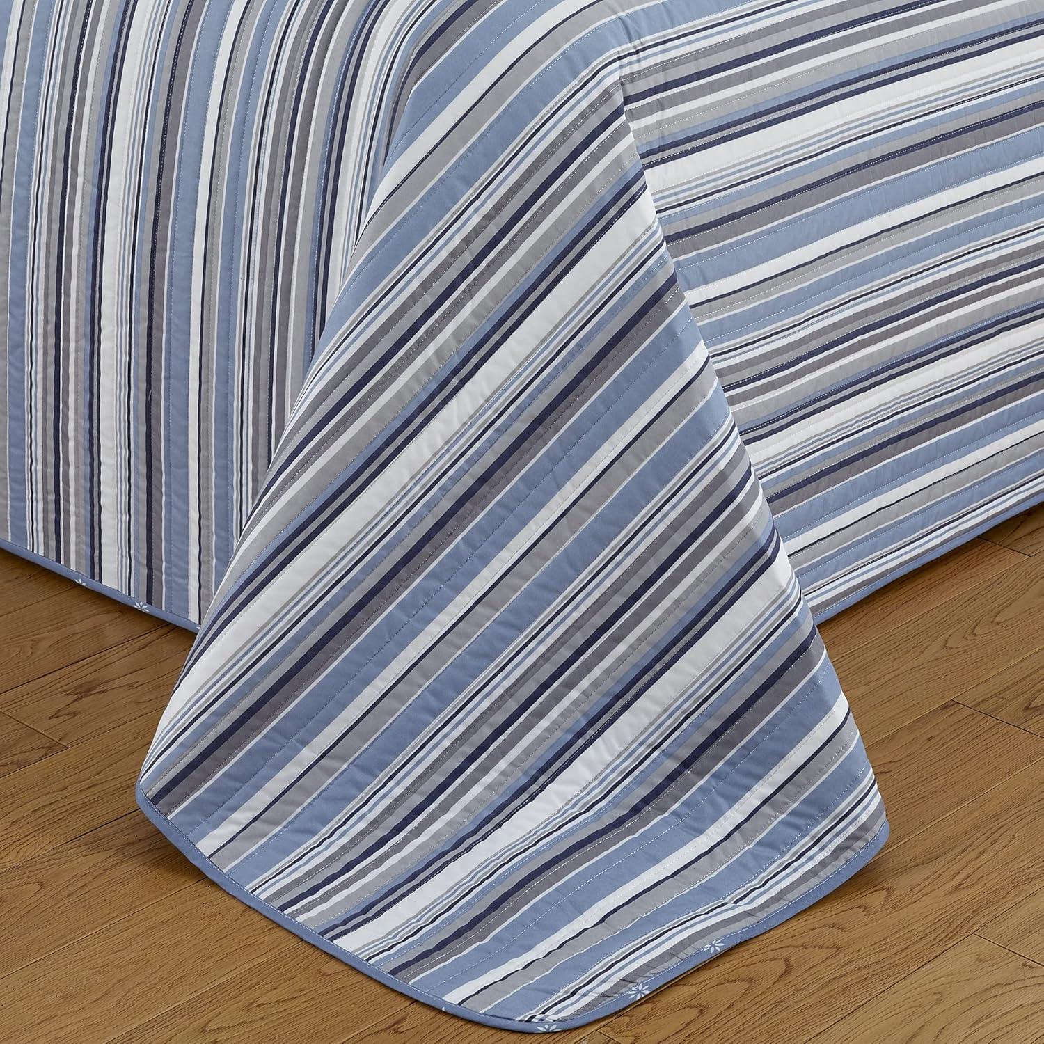 Elise Striped Quilt Set