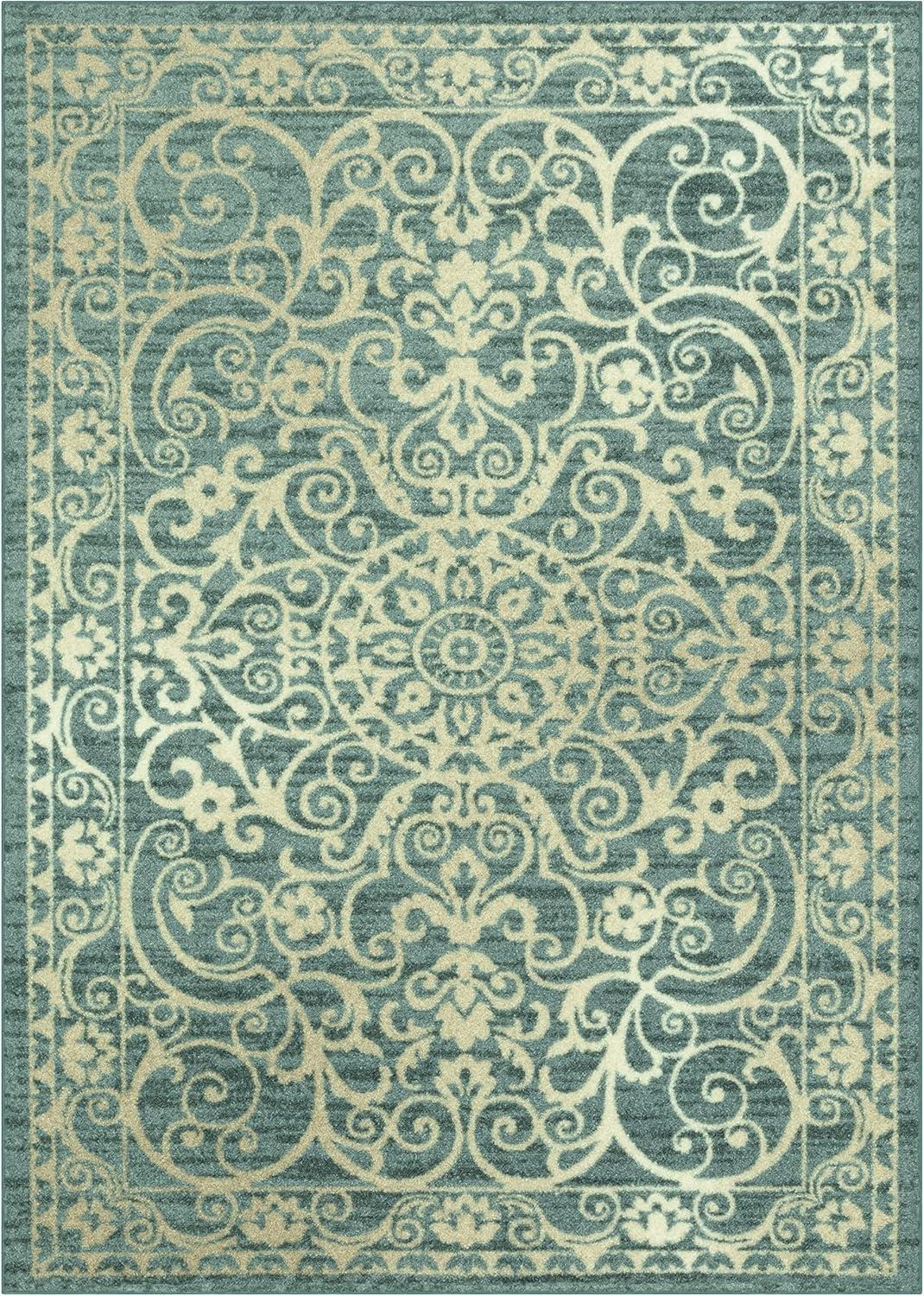 Dreyfuss Light Spa/Turquoise/Ivory Rug