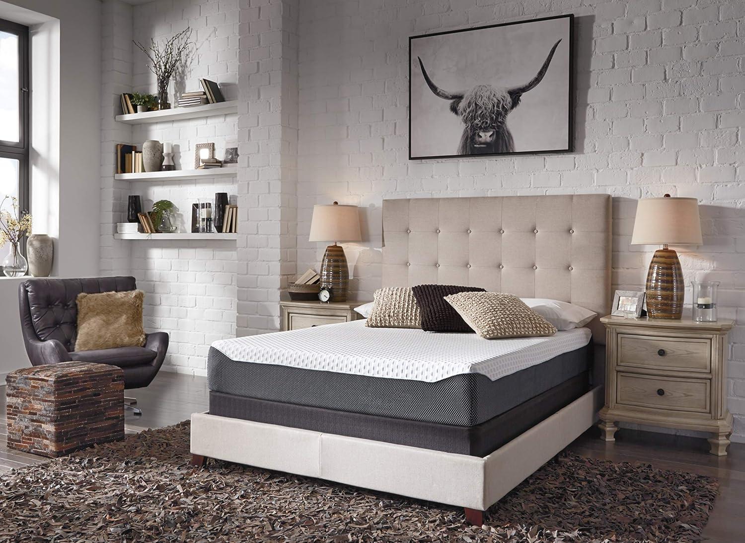 Signature Design by Ashley Chime Firm Charcoal Infused Memory Foam Mattress