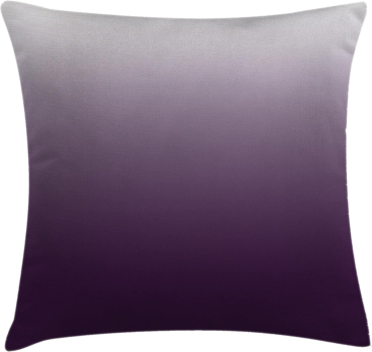 16'' Purple Ombre Polyester Throw Pillow Cover