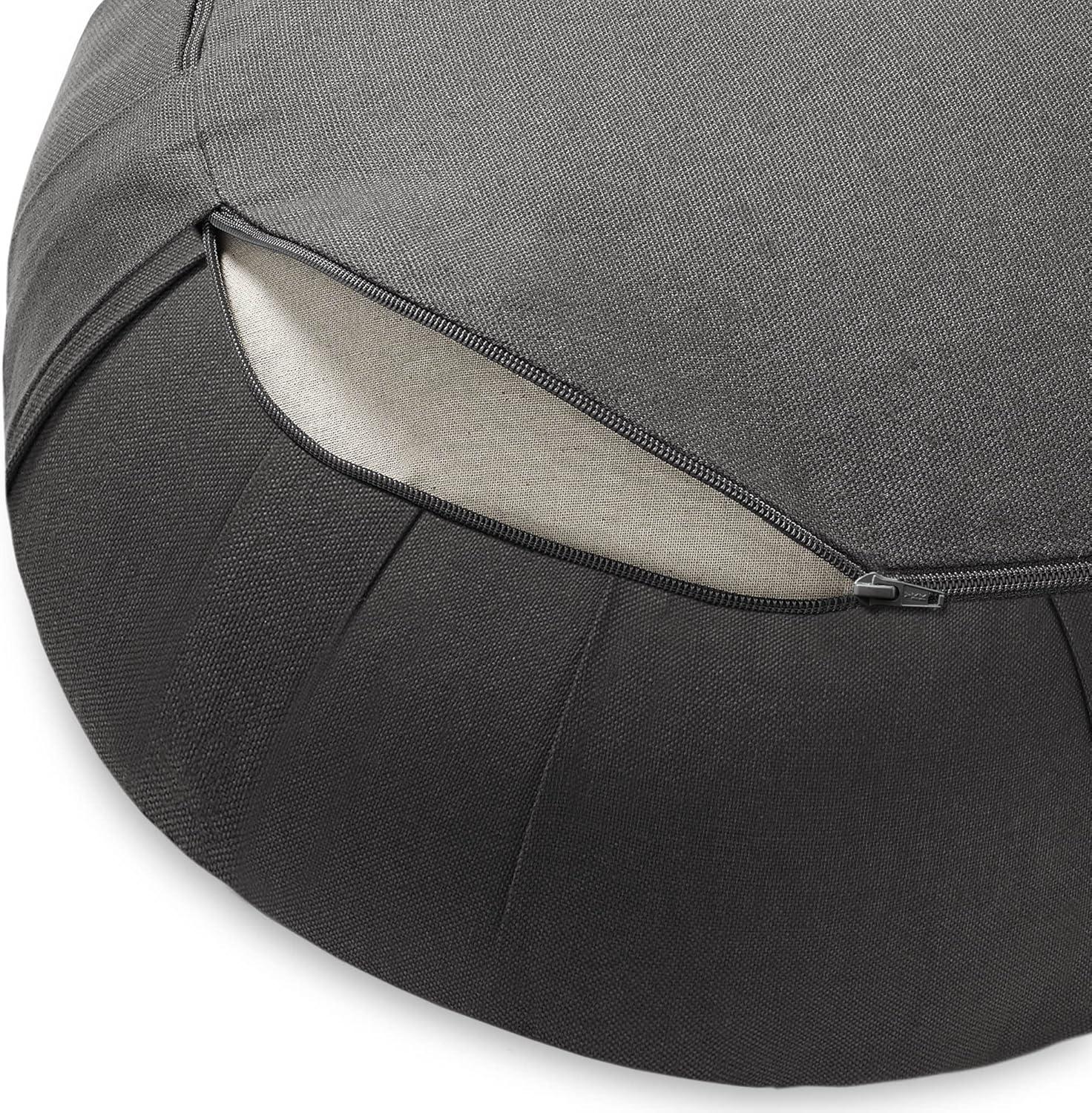 Node Fitness 15" x 5" Round Floor Pillow and Meditation Bolster
