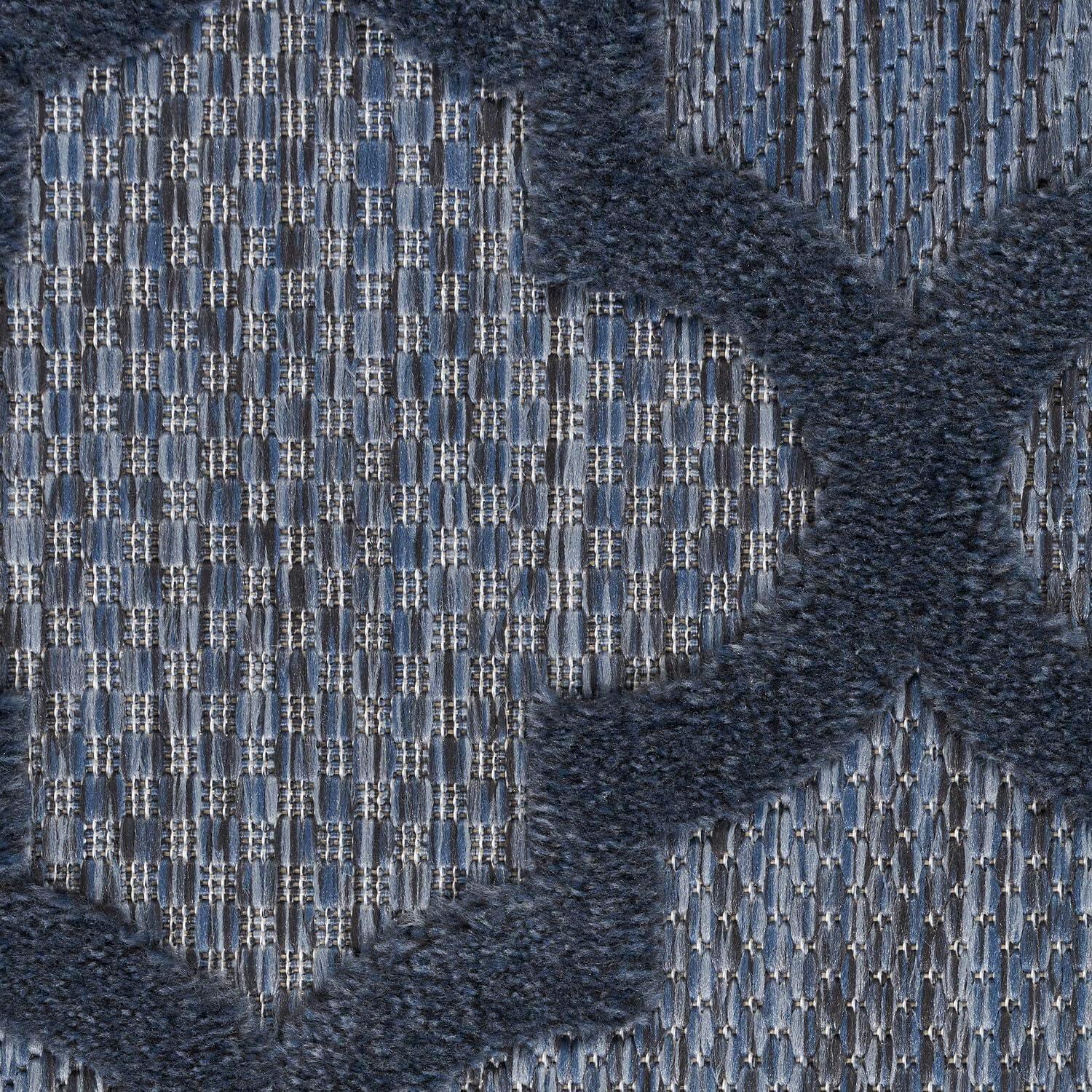 Nourison Easy Care 7' x 10' Navy Blue Indoor/Outdoor Rug