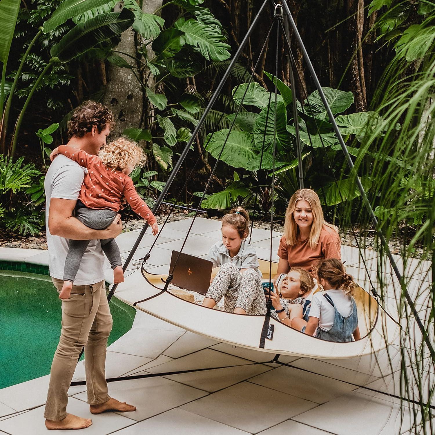 Circular Family Hammock Set with Stand