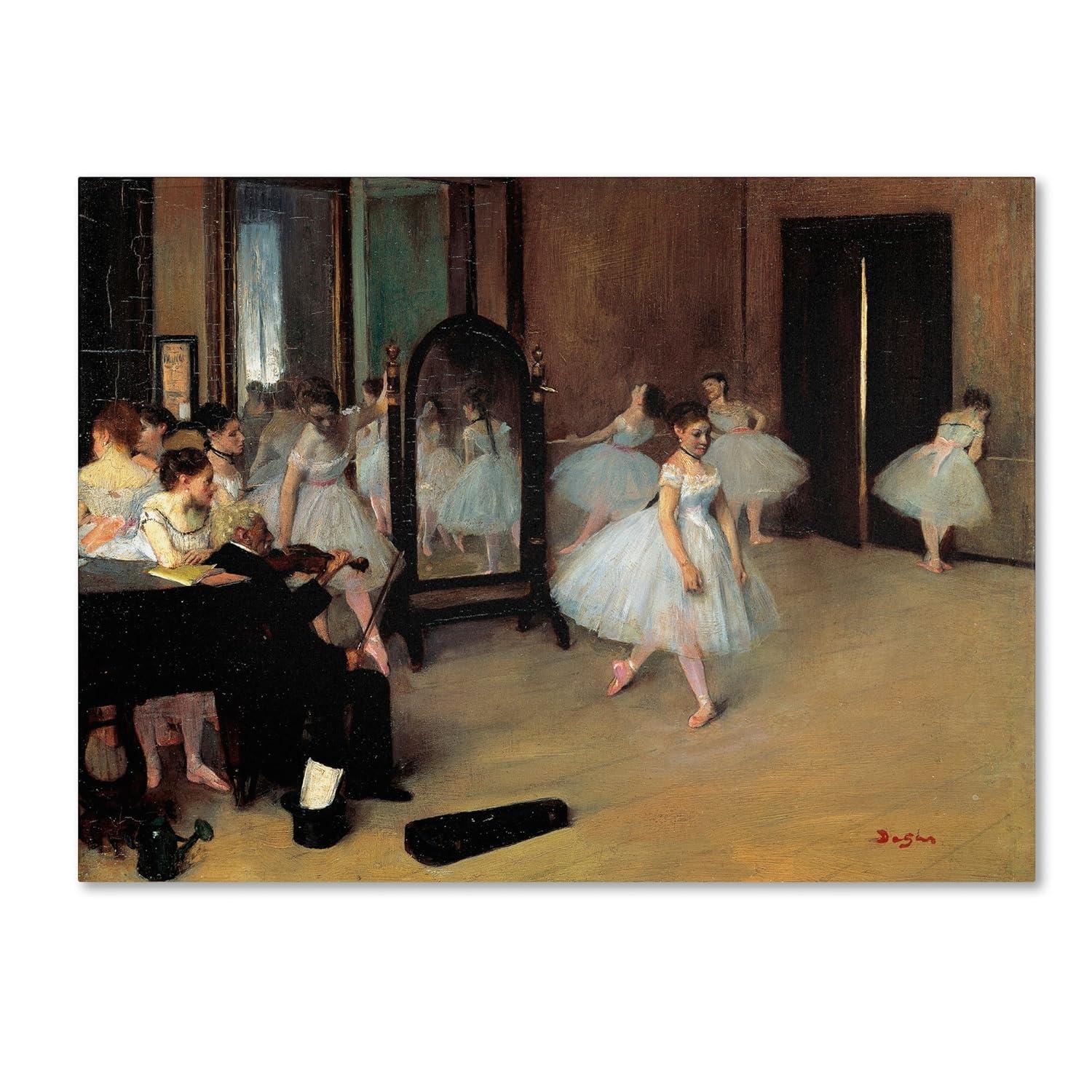 Vault W Artwork " The School Of Dance 1871 " by Edgar Degas