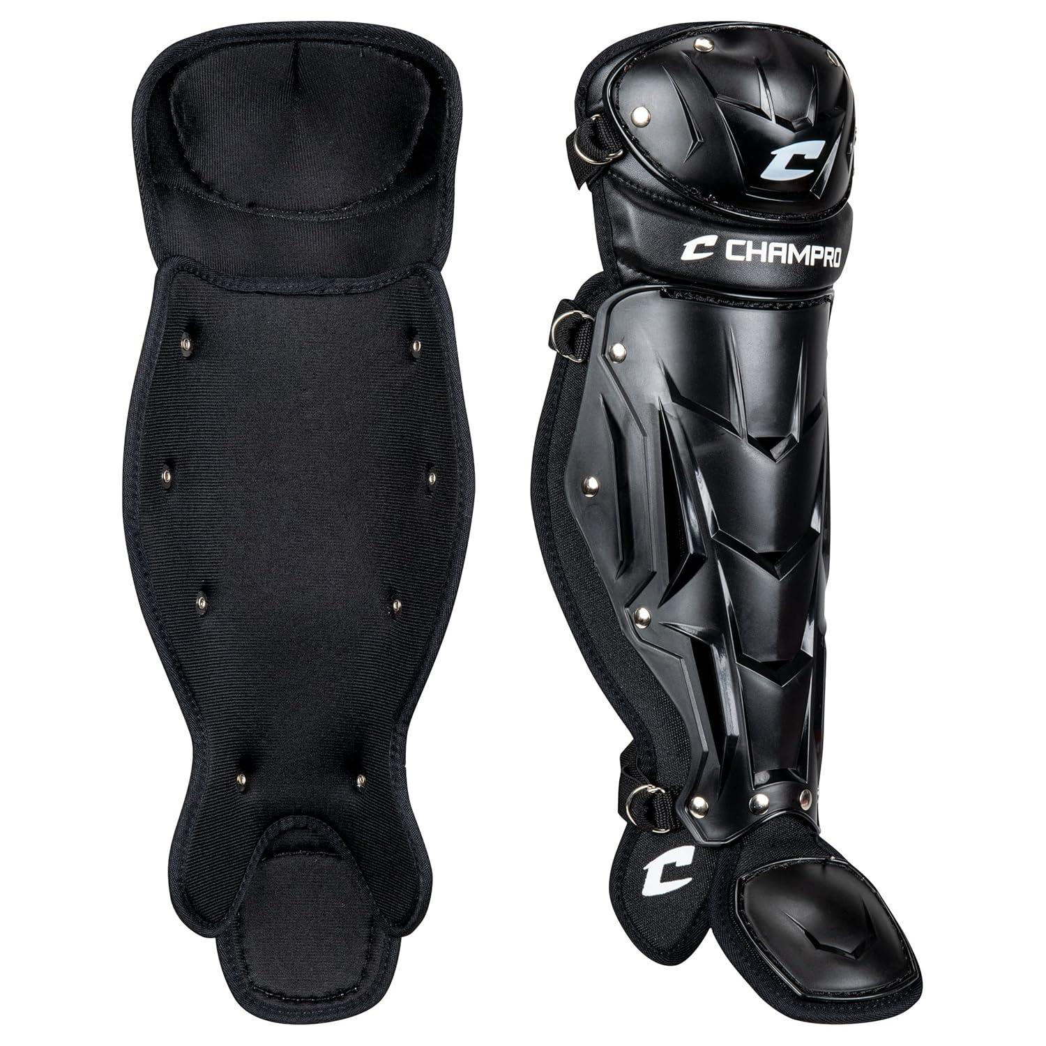 Black High-Performance Polyethylene Single Knee Leg Guard