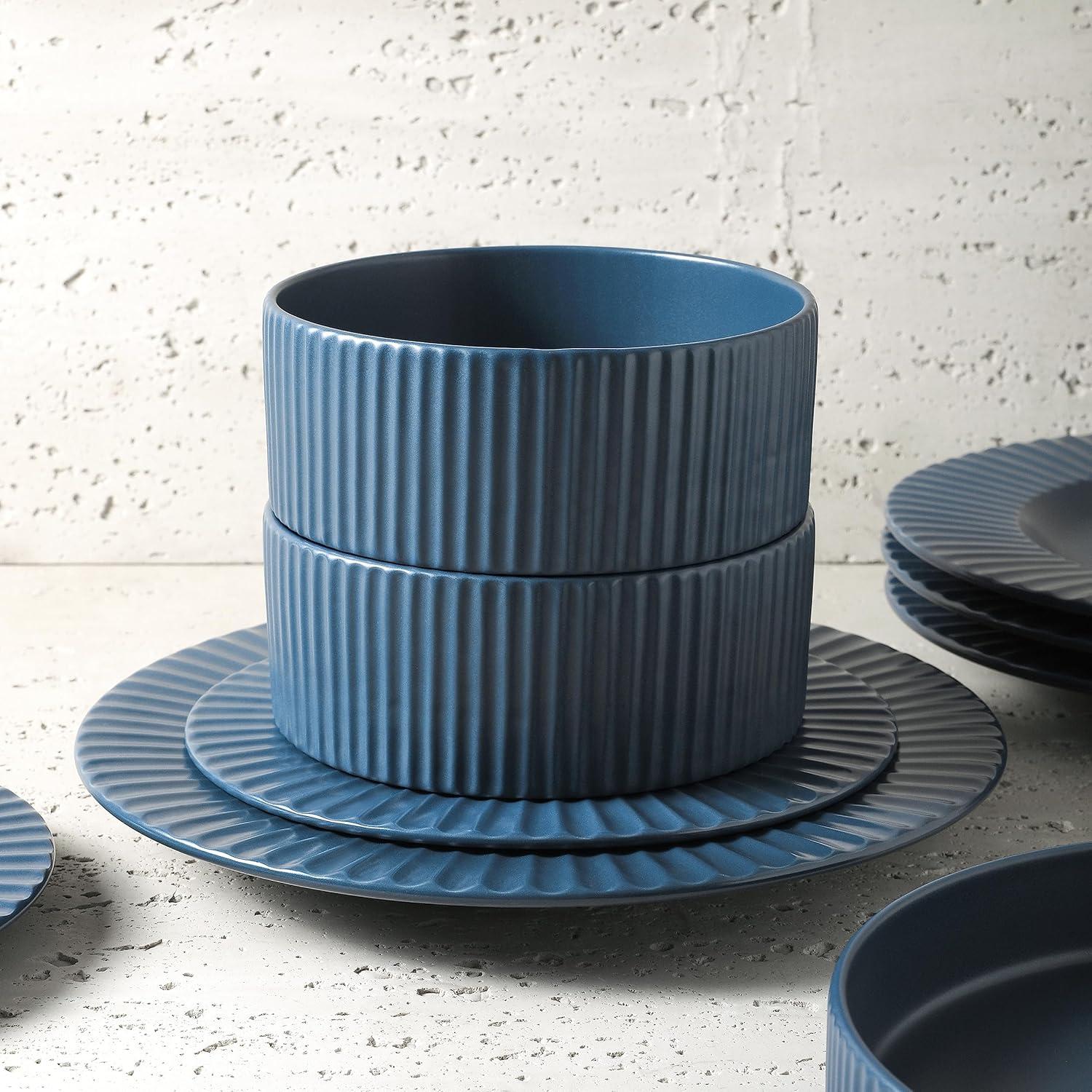 Christian Siriano Lusso 16-Piece Dinnerware Set Stoneware