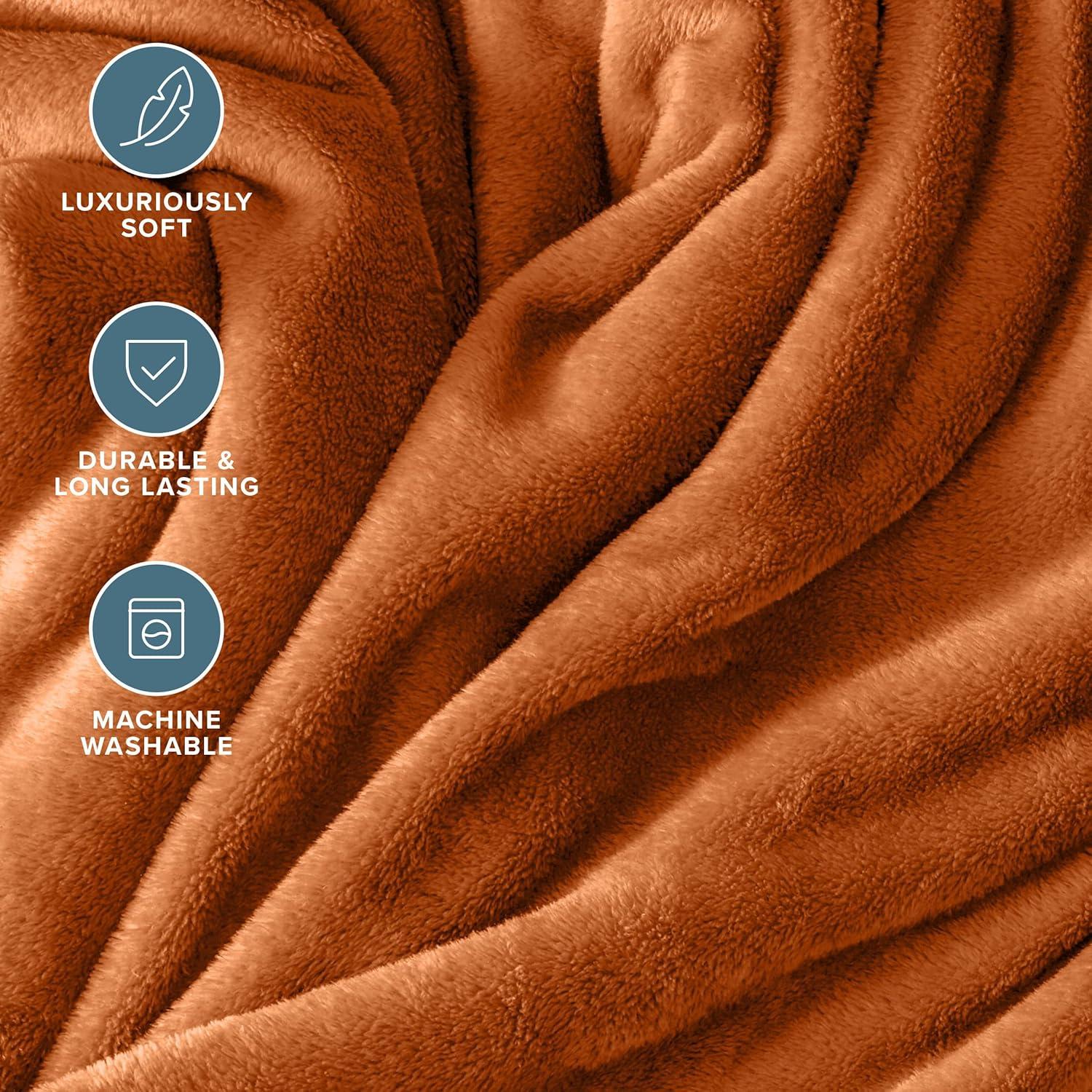Bare Home Bare Home Microplush Fleece Blanket - Fuzzy, Warm, Bed/Throw Blanket