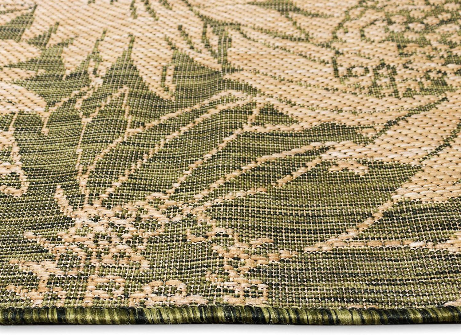 Liora Manne Carmel Sunflower Field Indoor/Outdoor Rug Green 3'3" x 4'11"