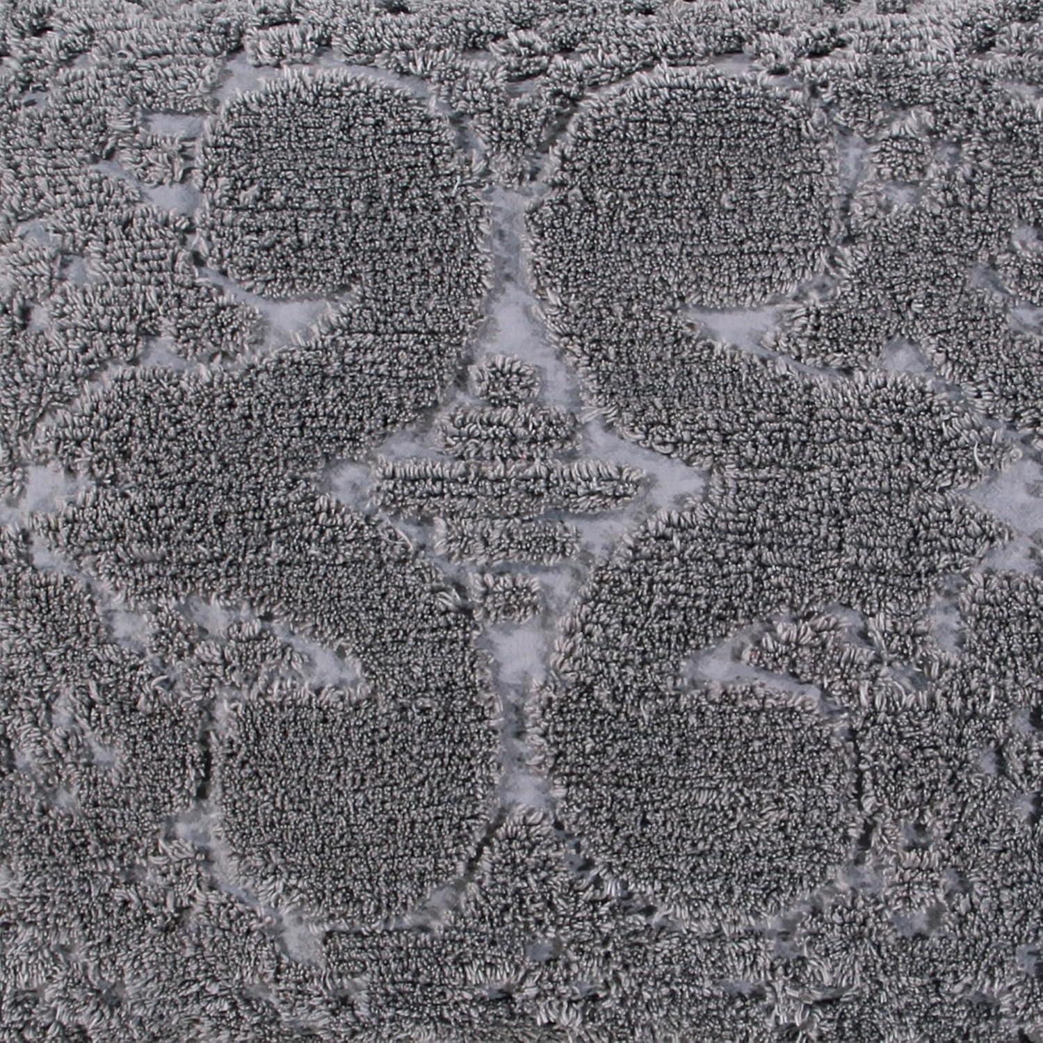 Queen Ashton Collection 100% Cotton Tufted Unique Luxurious Medallion Design Bedspread Gray - Better Trends