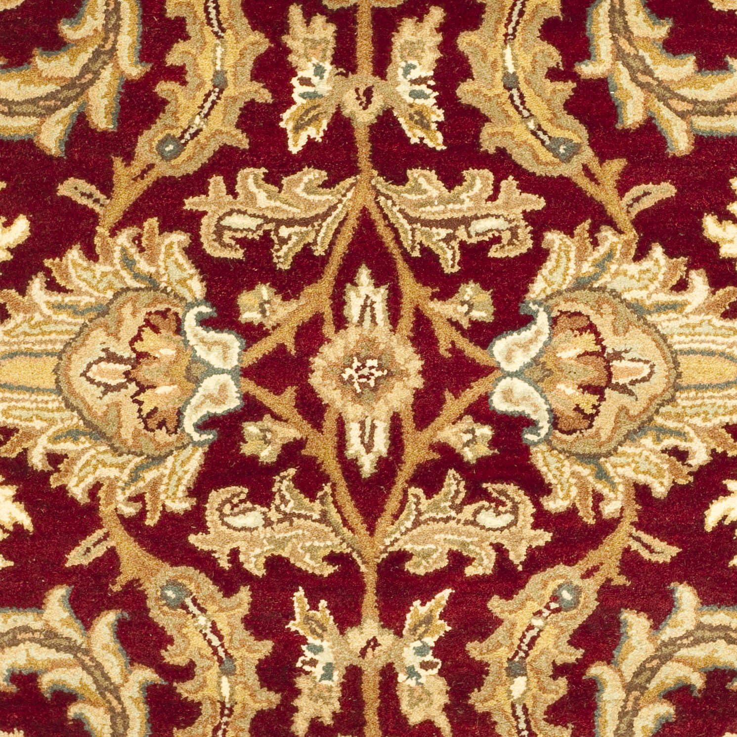 Heritage HG628 Hand Tufted Area Rug - Red/Ivory - 5'x8' - Safavieh.