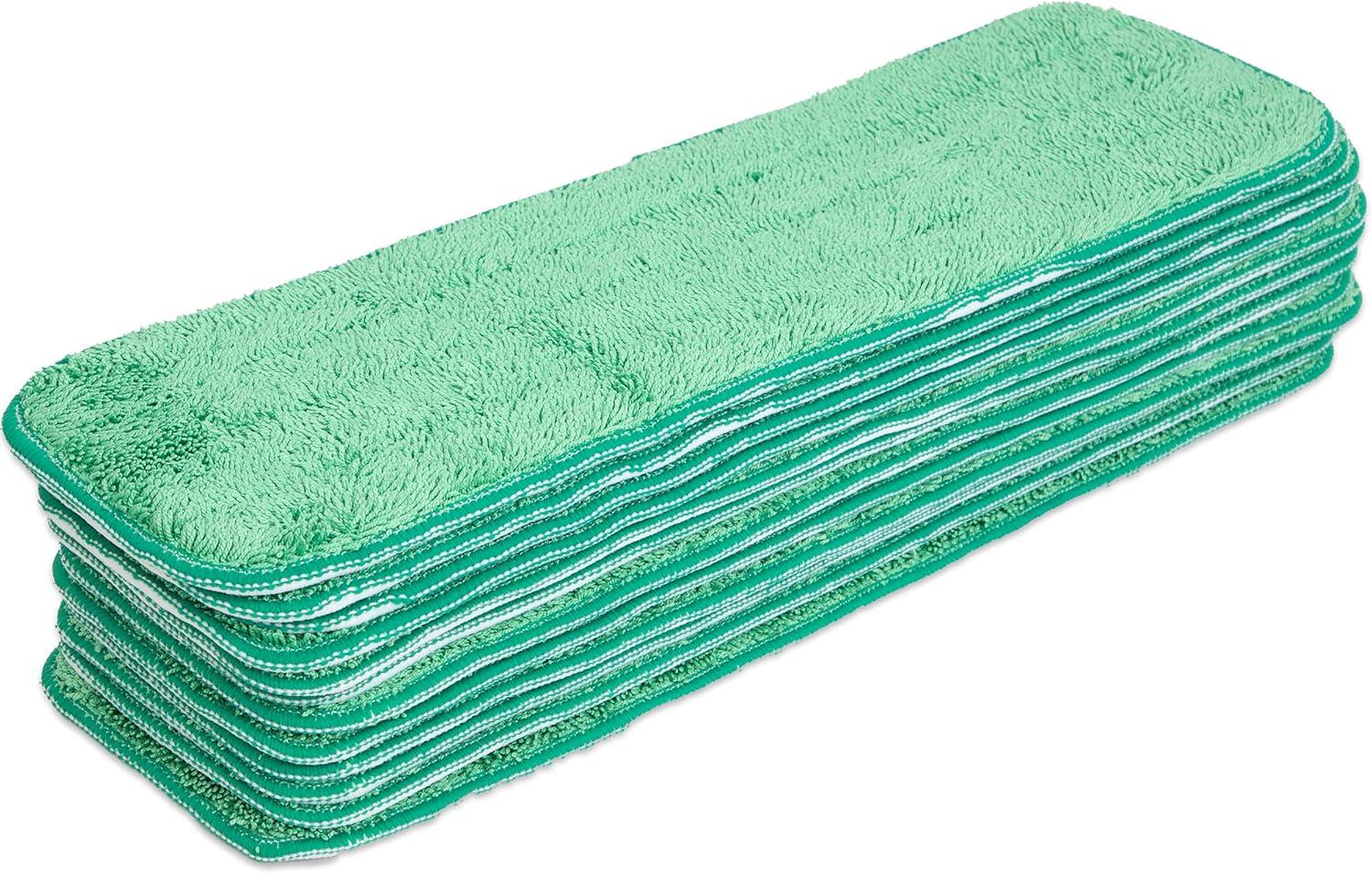 Arkwright Wet Mop Replacement Pads (12 Pack), Microfiber, 24 in., Green